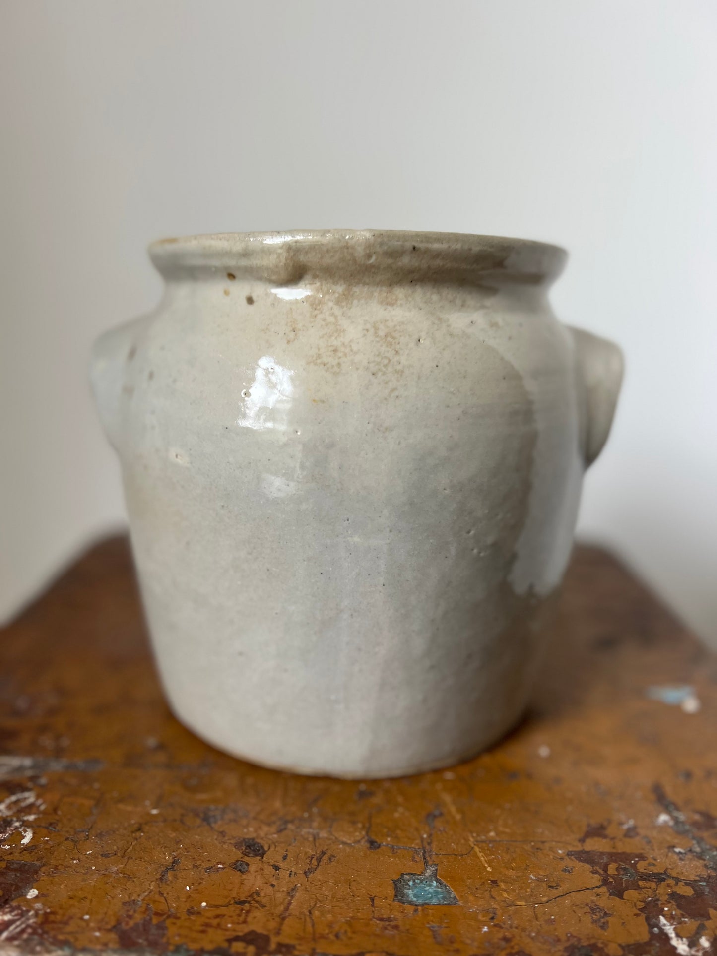 French Antique Confit Pot