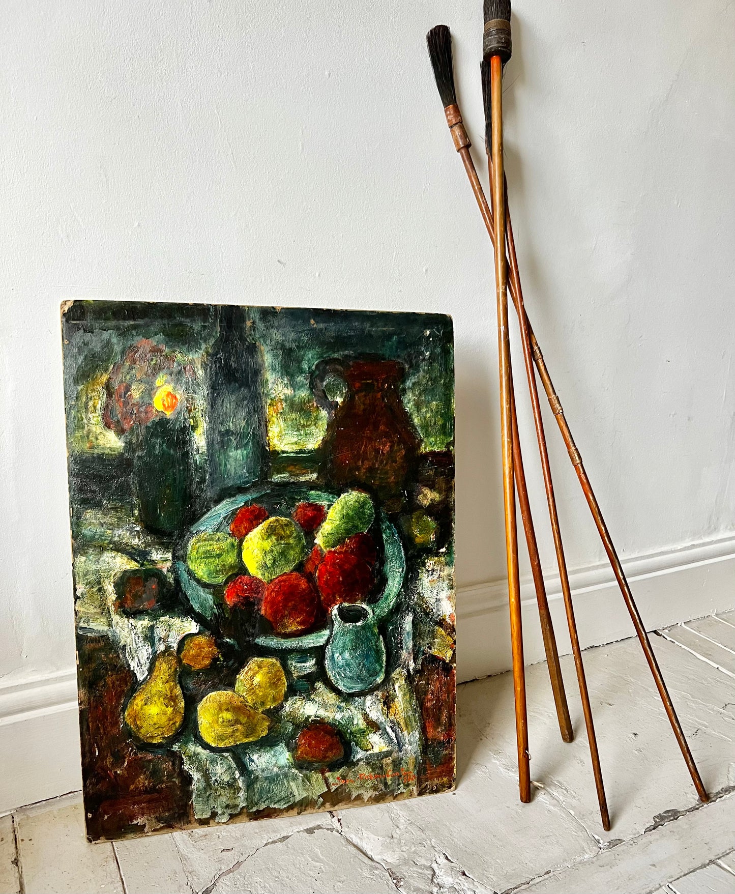 French Cezanne-esque Double Sided Oil Painting