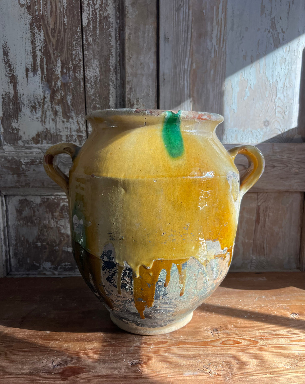 Huge French 19th Century Confit Pot 32 cm tall