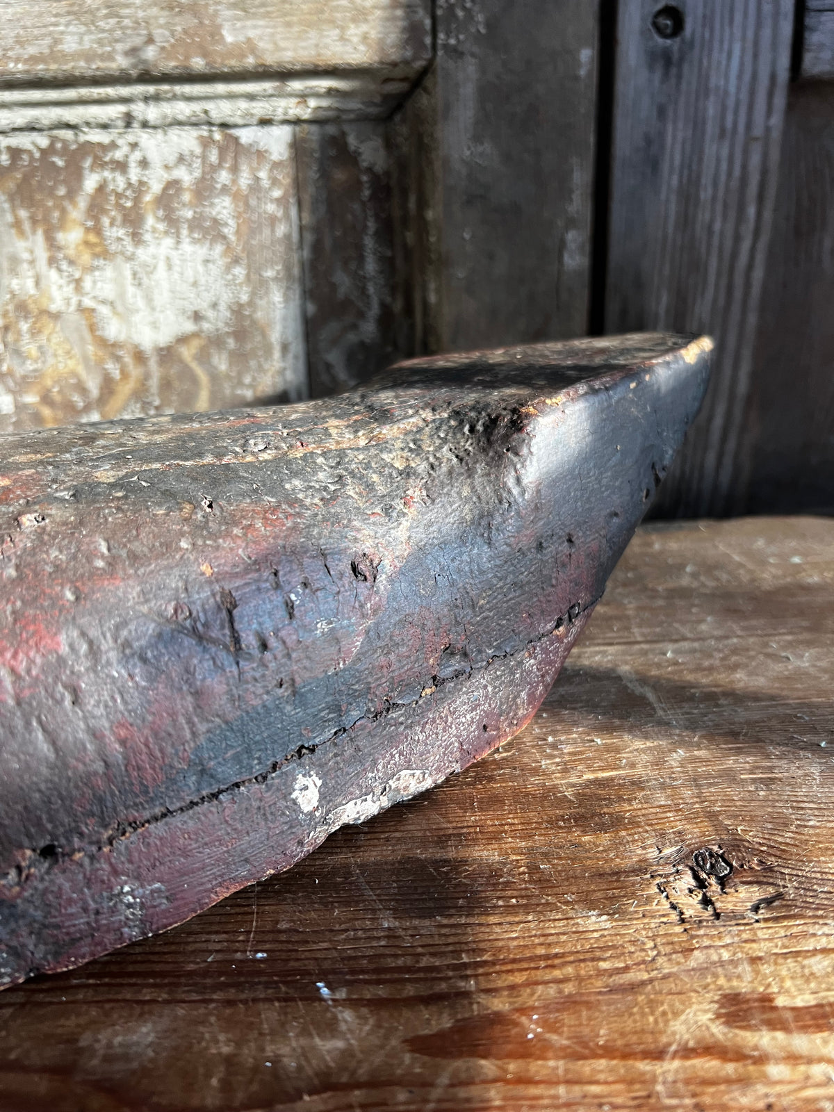 Vintage French Wooden Decoy Duck