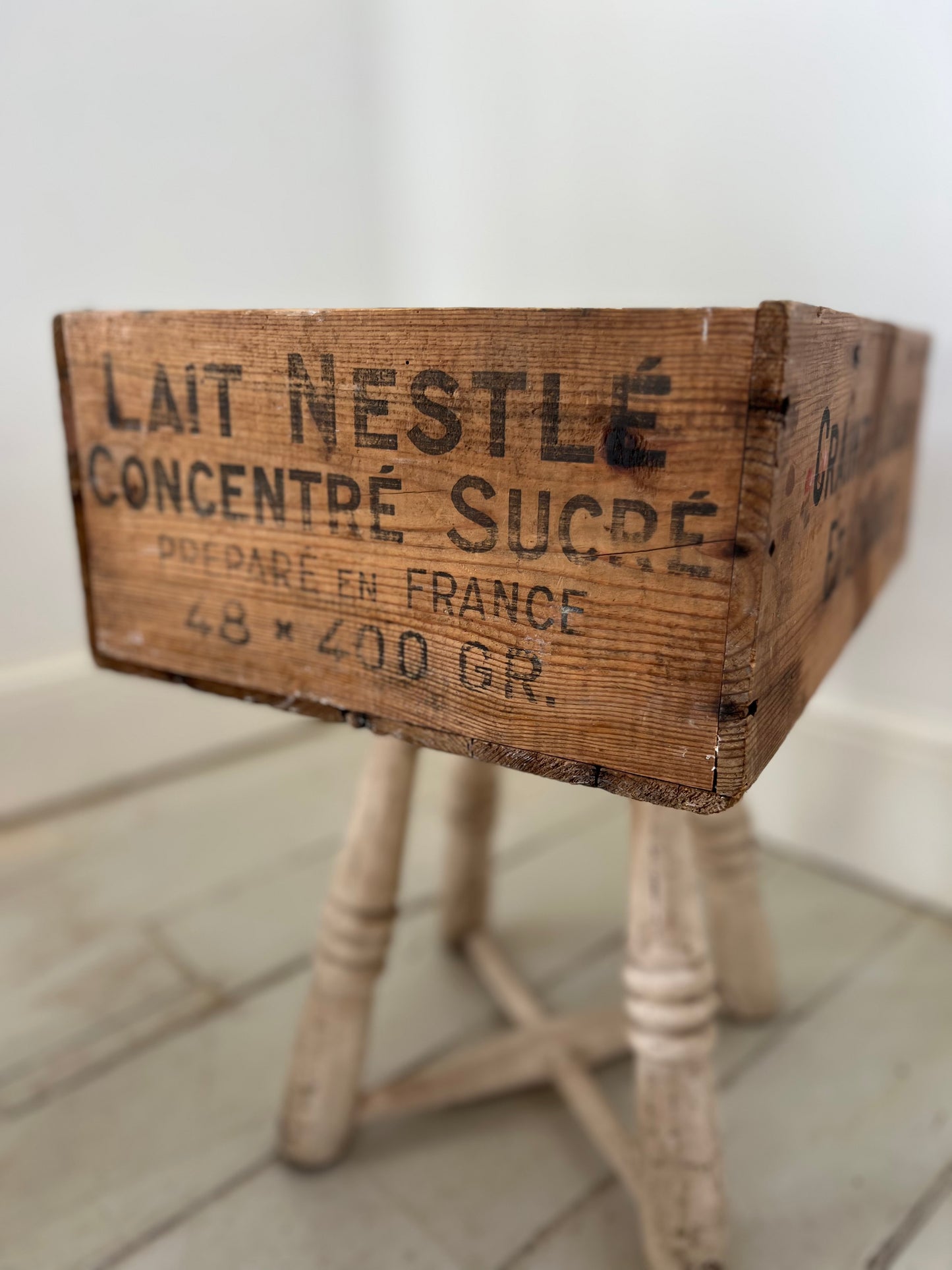 Vintage French Wooden Nestle Box