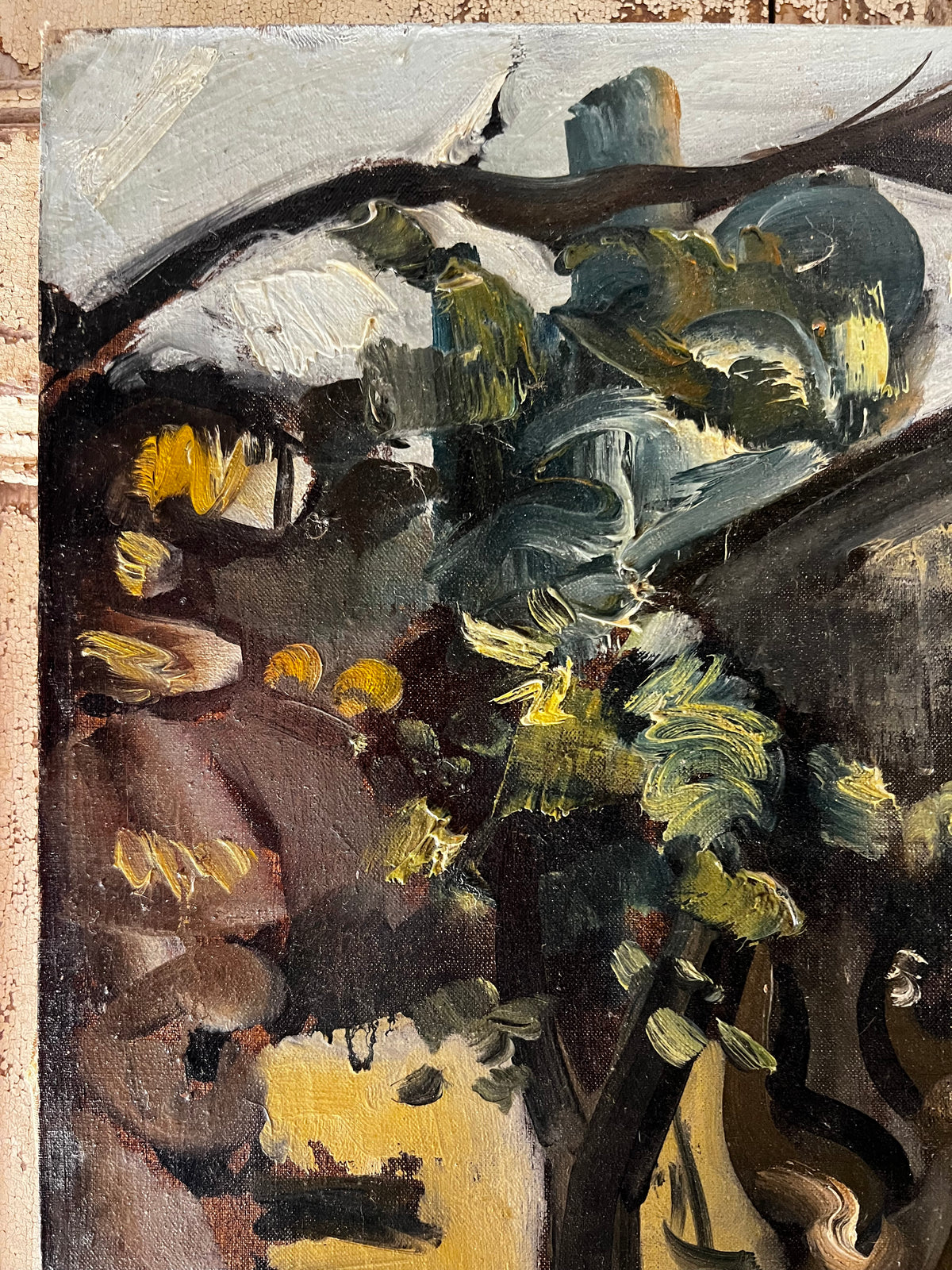 A striking French 1930’s French Oil Painting on Canvas