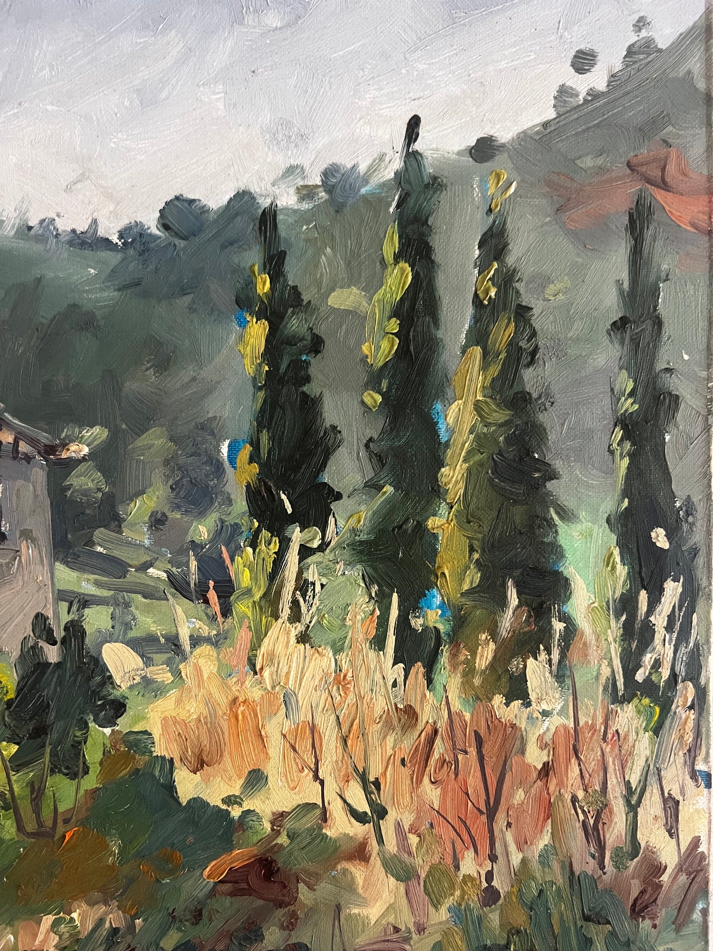 French South of France Oil Painting on Canvas