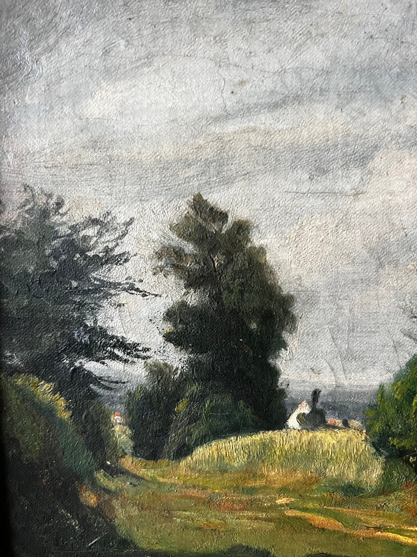 Stunning French 19th Century Landscape Oil Painting on Canvas
