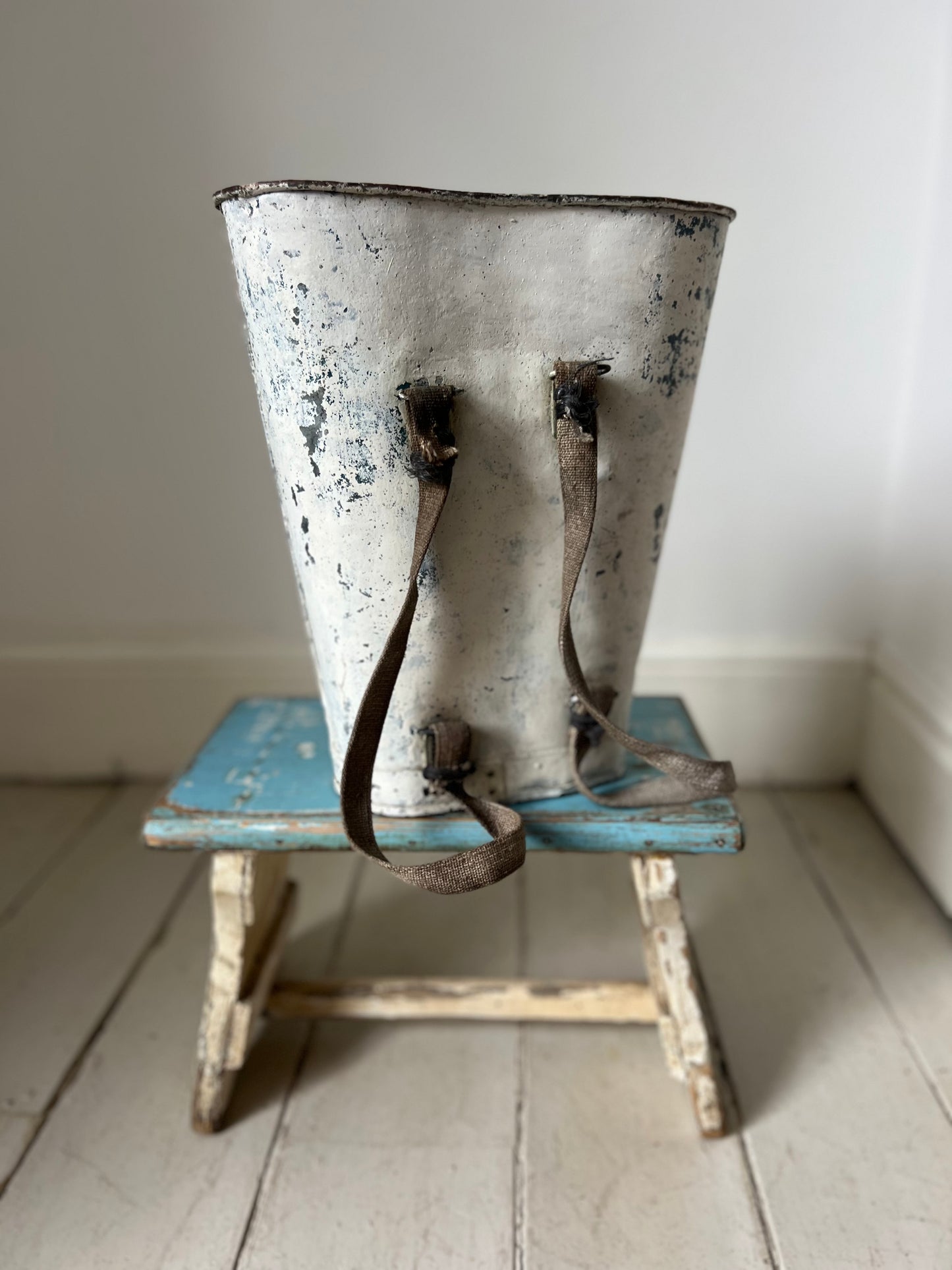 RESERVED FOR T Very Rare French Blue Childs Grape Hod Carrier