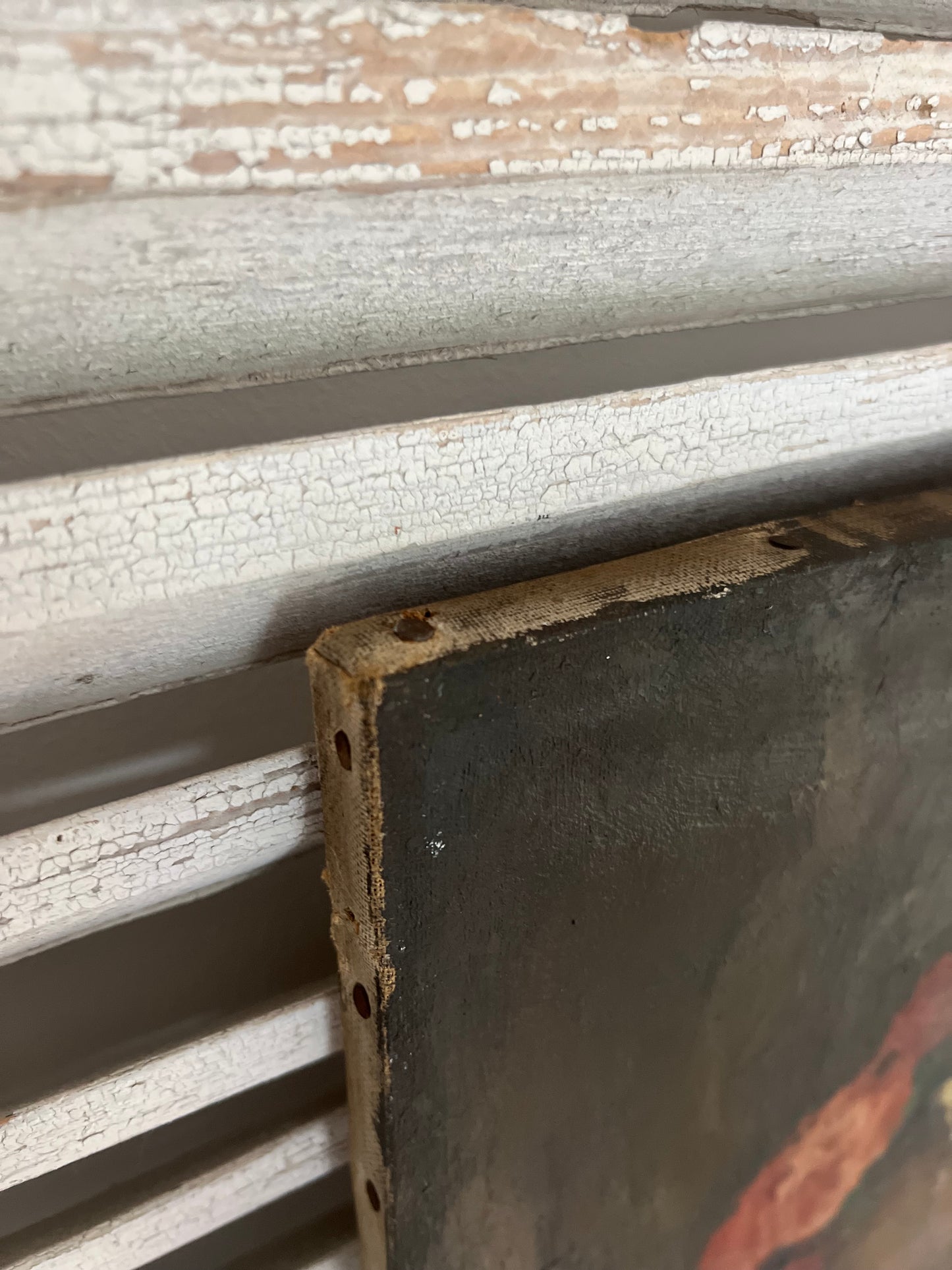 Large Post Impressionist Belgian Oil on Canvas Still Life Painting by Richard-Leon Leutenez 1881-1963 Roses & Oysters