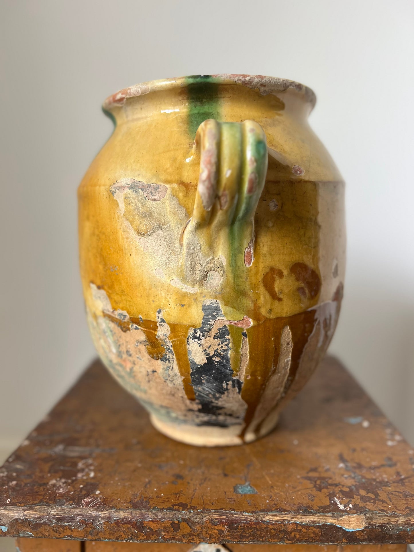 Huge French 19th Century Confit Pot 32 cm tall