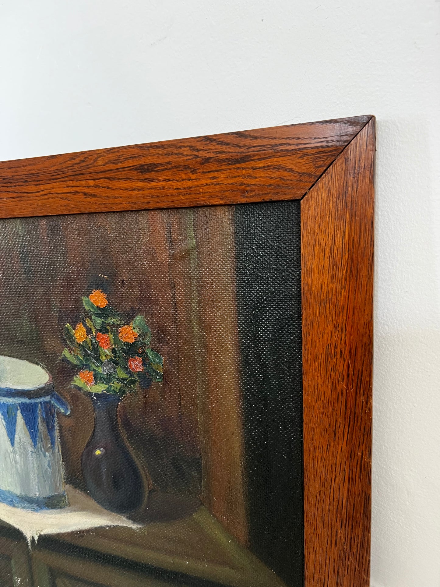 Large French Unusual Still Life Framed Painting