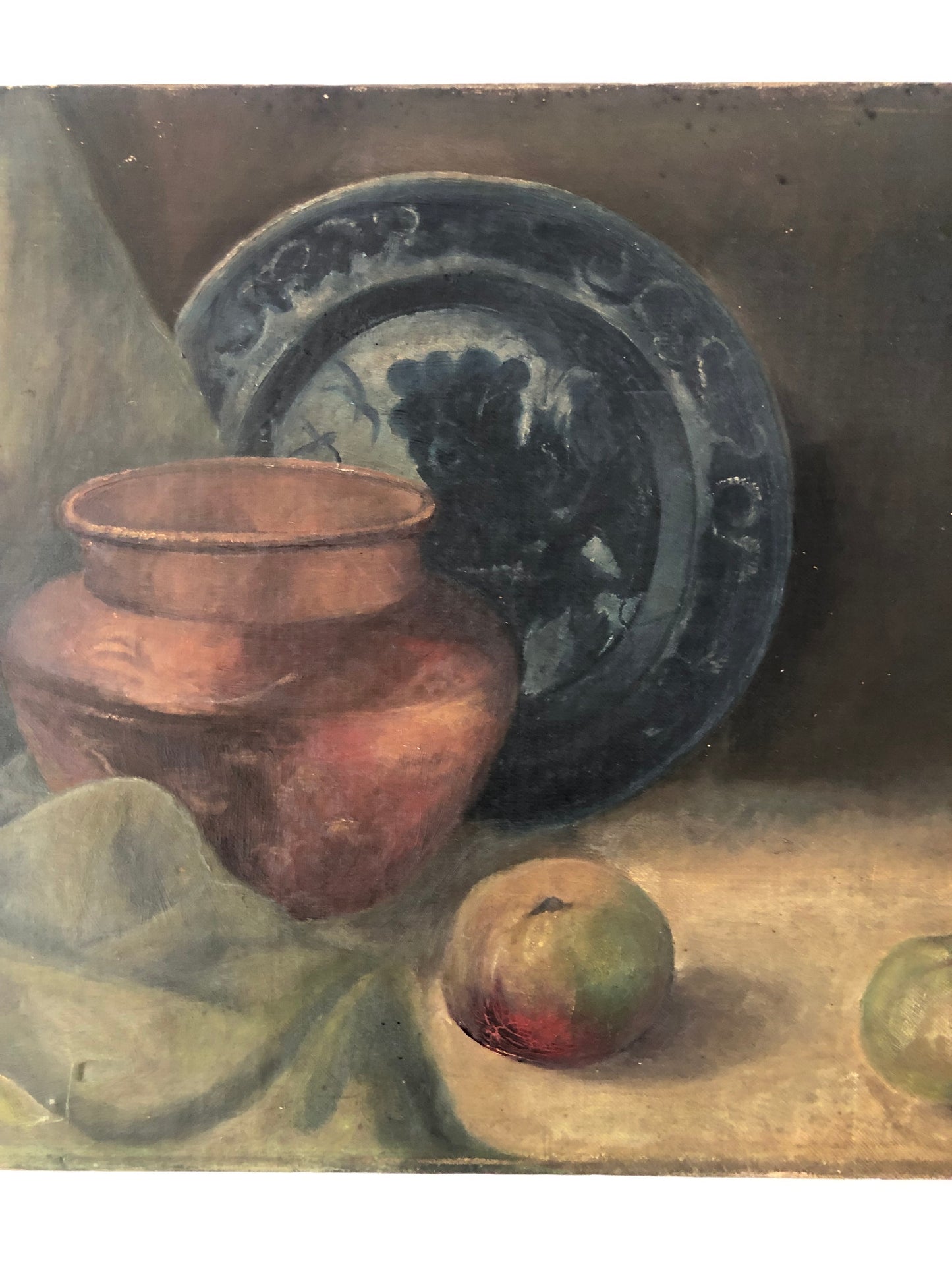 RESERVED British oil on canvas still life painting C.1900