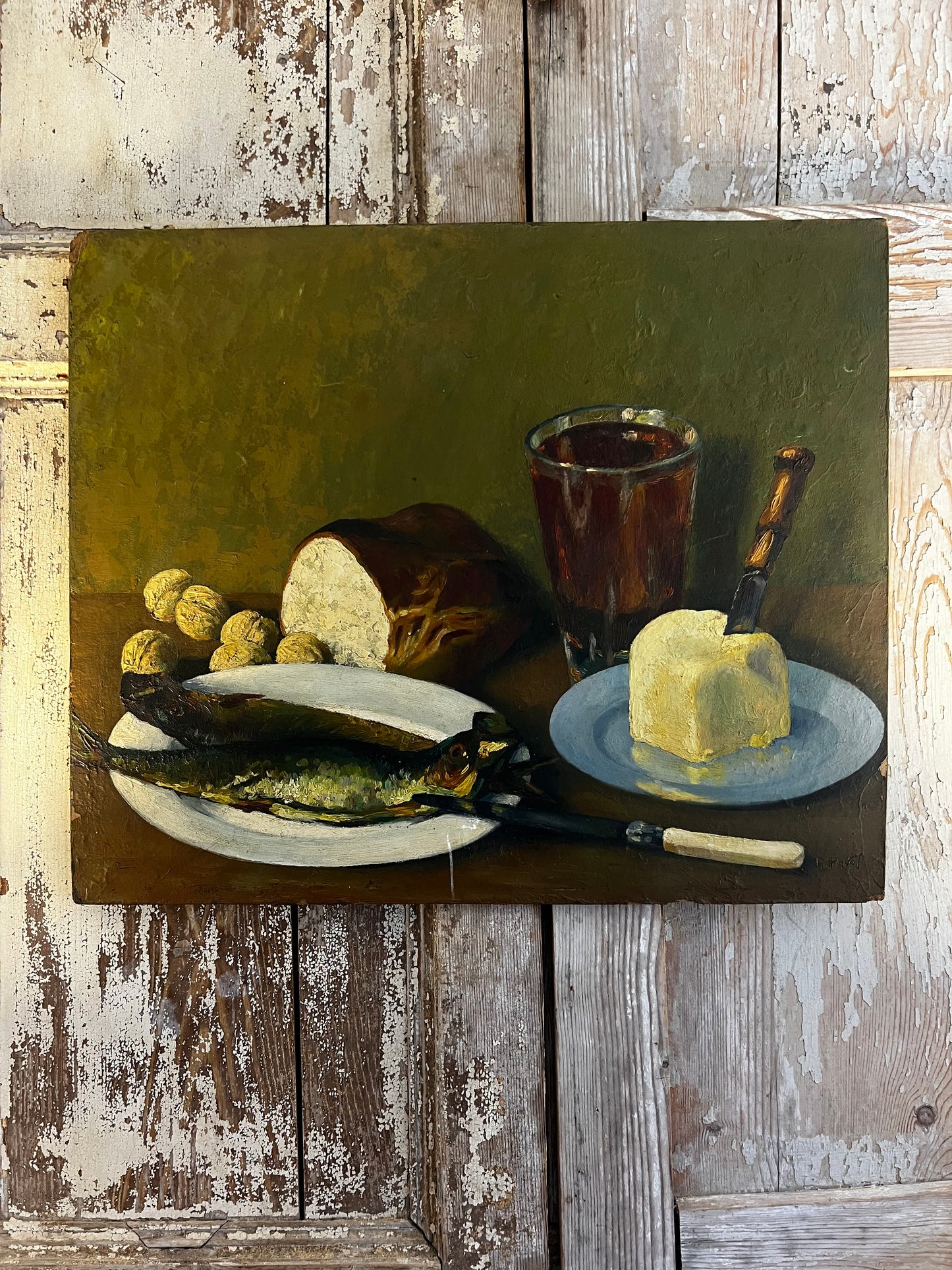 French Kitchen Still Life Oil Painting