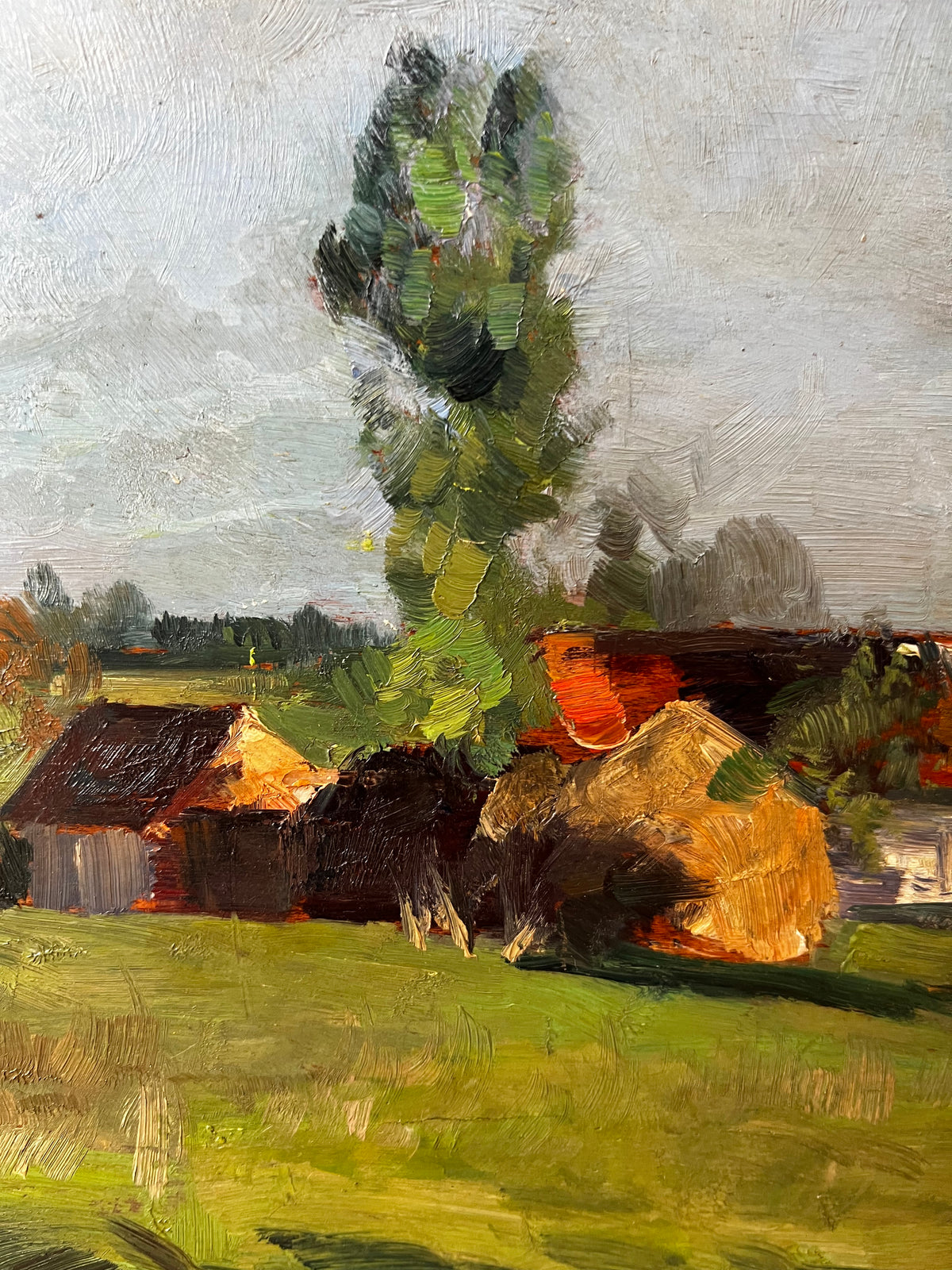 French Countryside Landscape Oil Painting