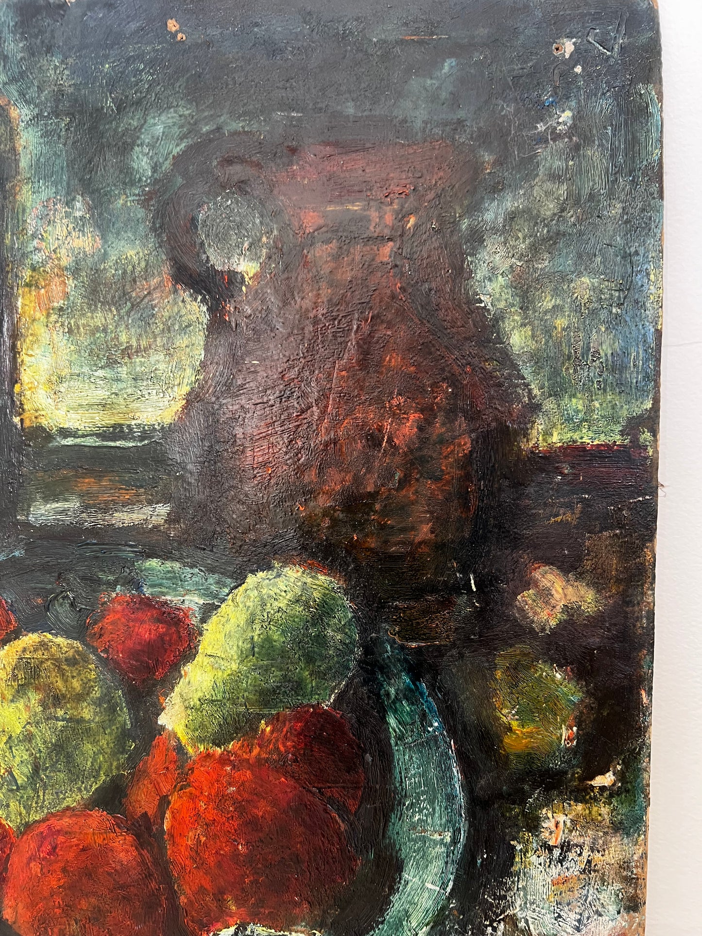 French Cezanne-esque Double Sided Oil Painting