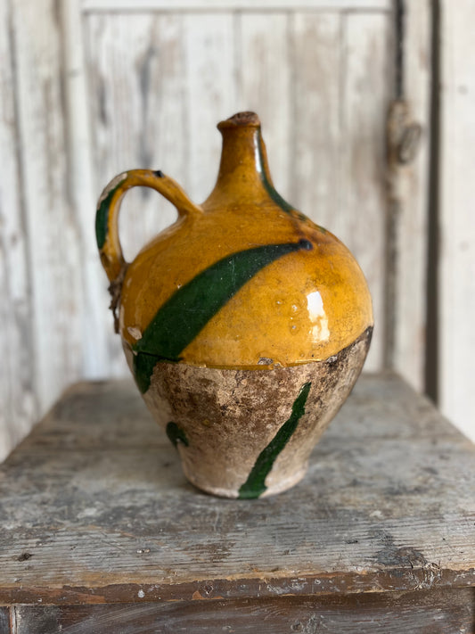 Ultra Rare 19th Century Large Olive Oil Jug Exclusive to Beziers