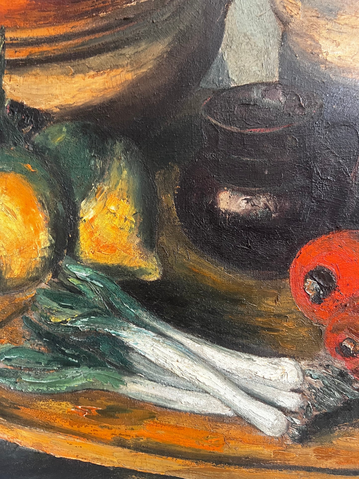 Superb French Large Still Life Oil Painting On Canvas