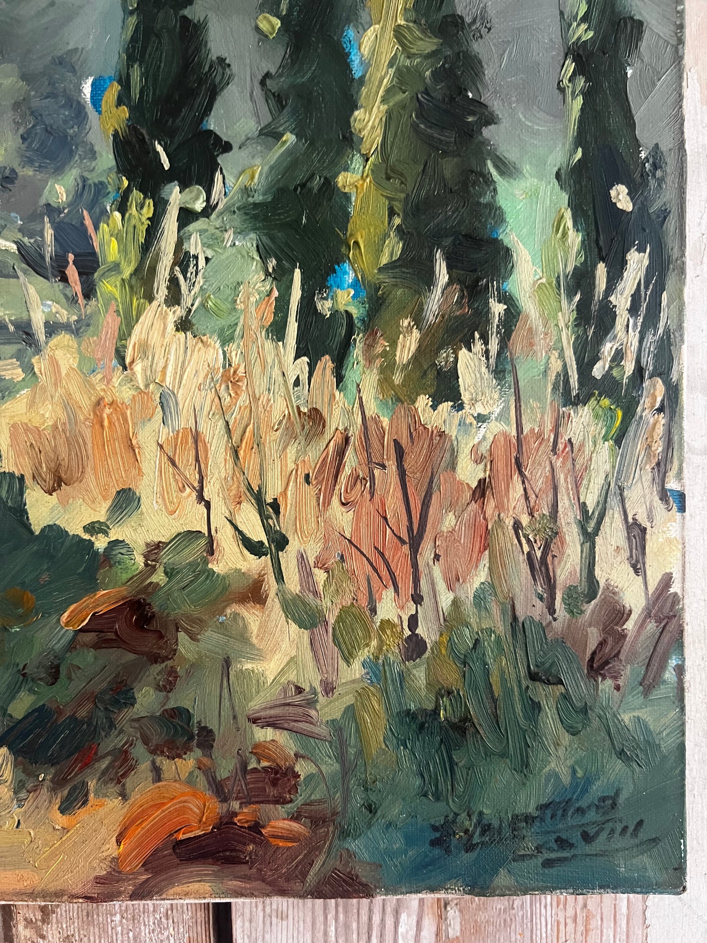 French South of France Oil Painting on Canvas