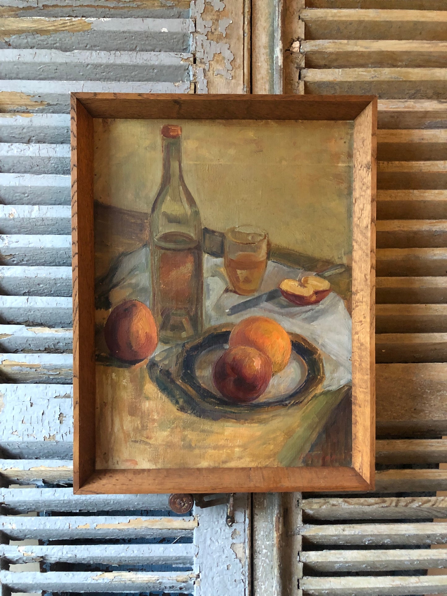 Vintage French Still Life Oil Painting