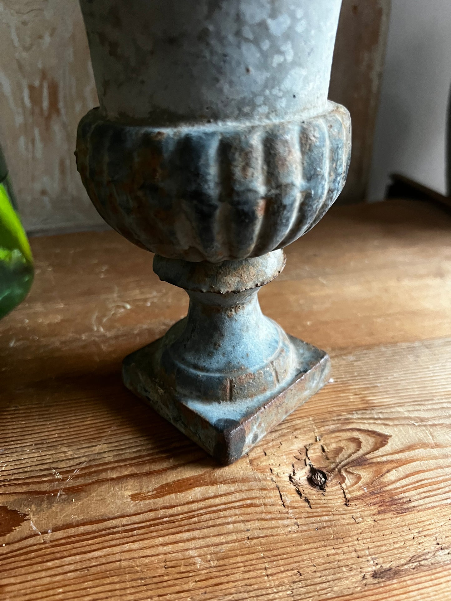 Pale Blue Old French Urn