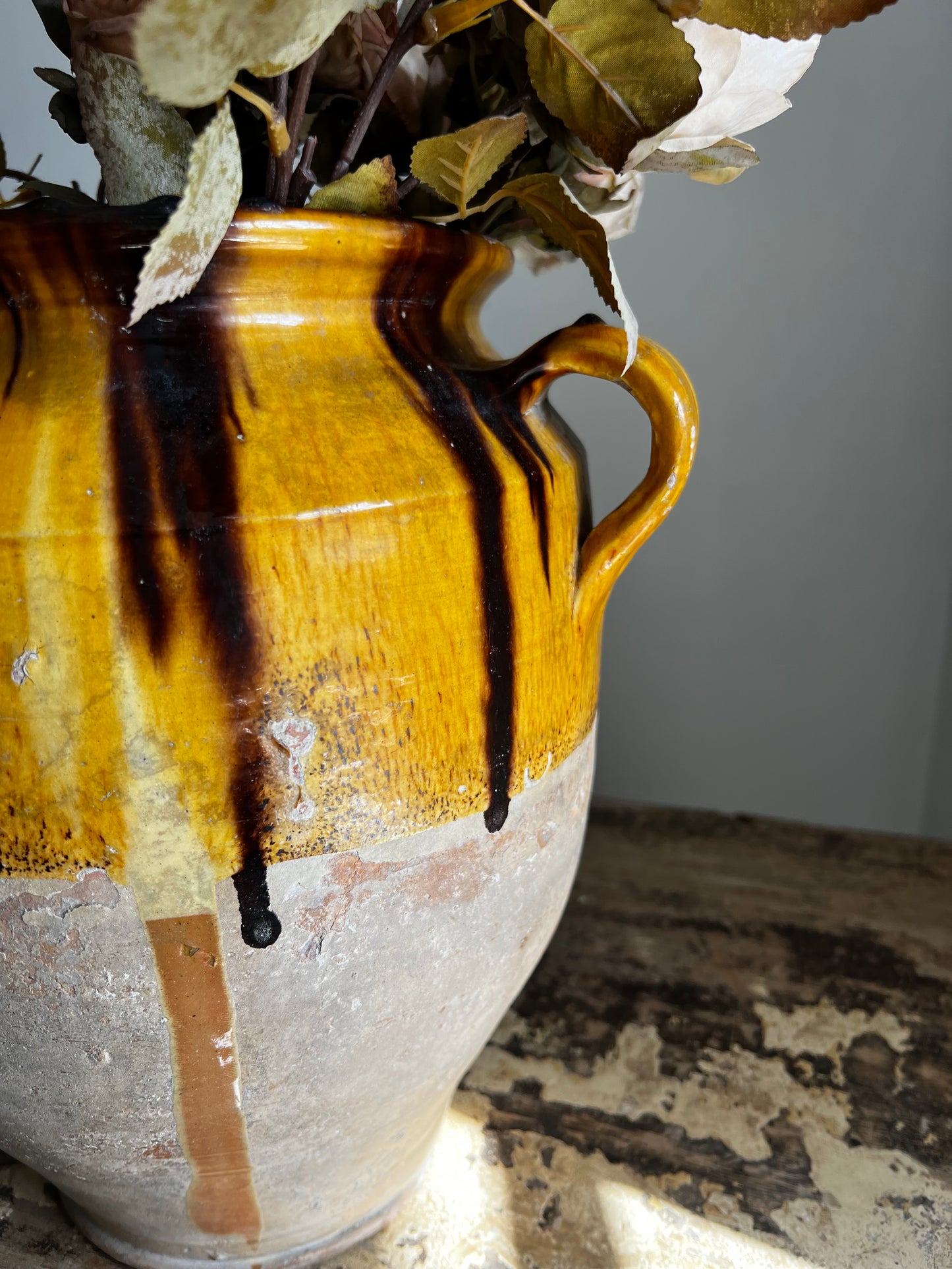 Huge French 19th Century Confit Pot 32 cm tall