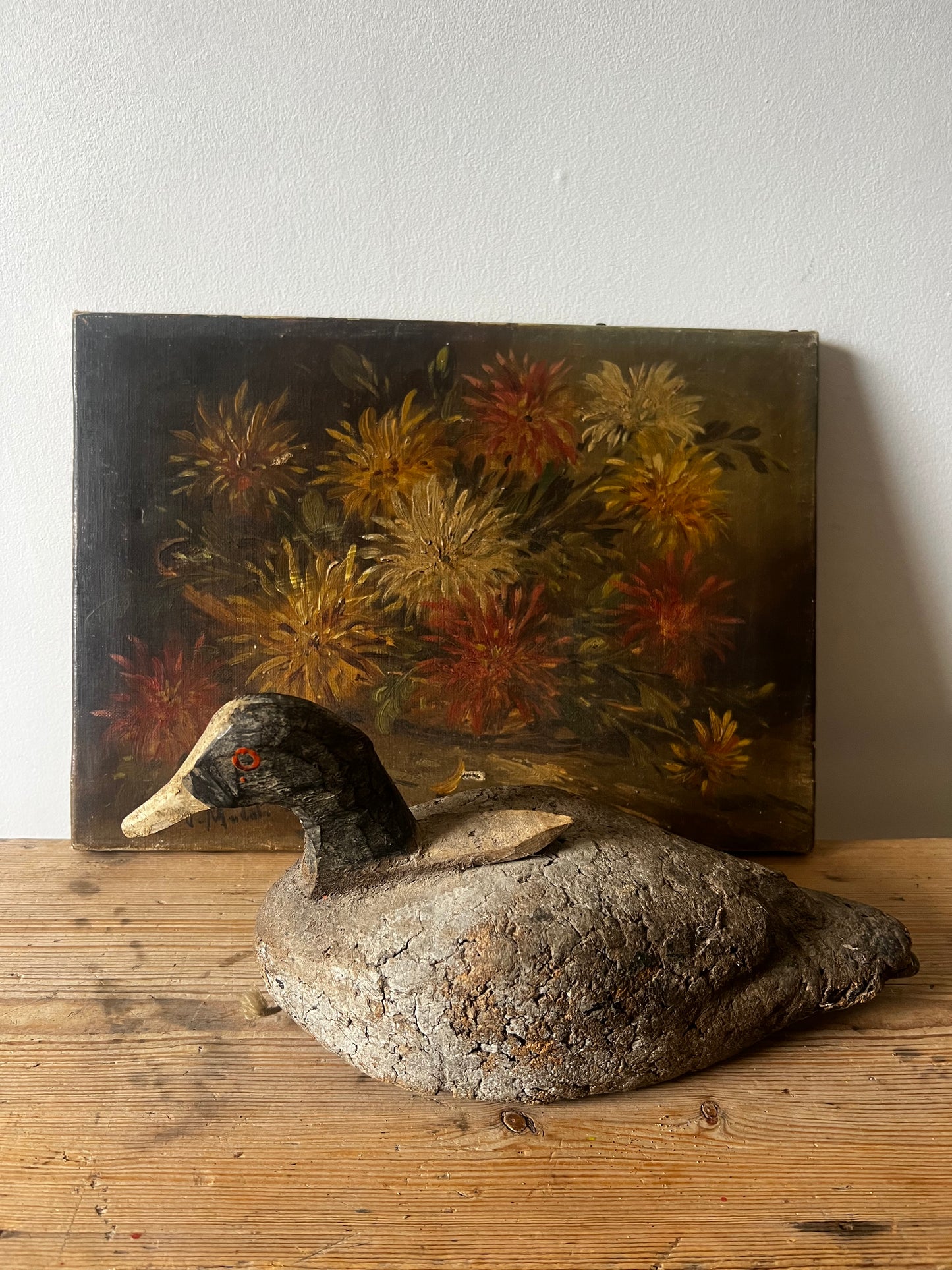 Antique French Decoy Duck No 2