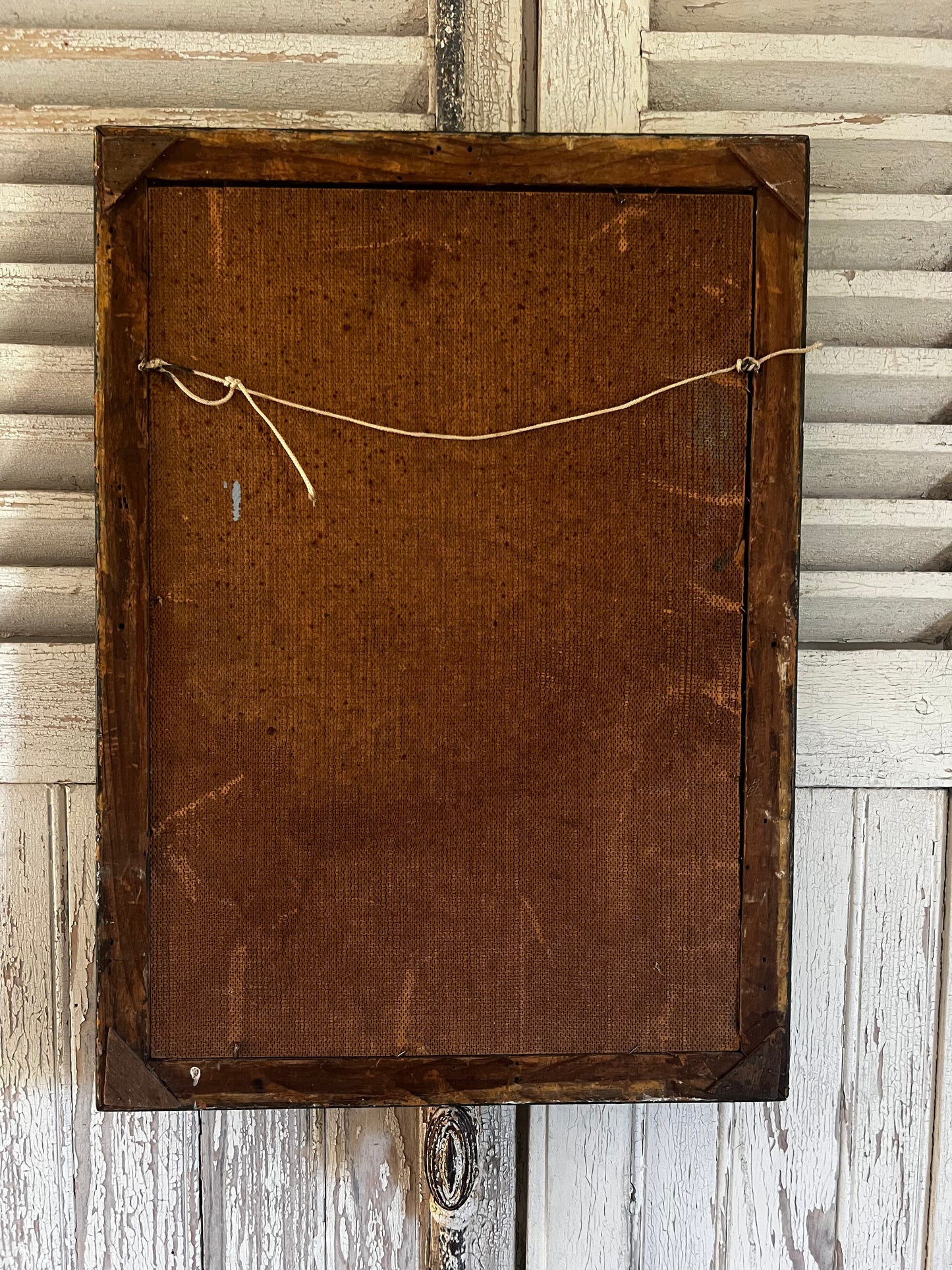 Large French Dark Floral Oil Painting