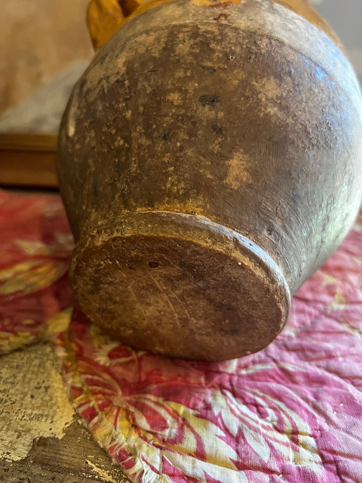 Rare Small Size Antique French Confit Pot