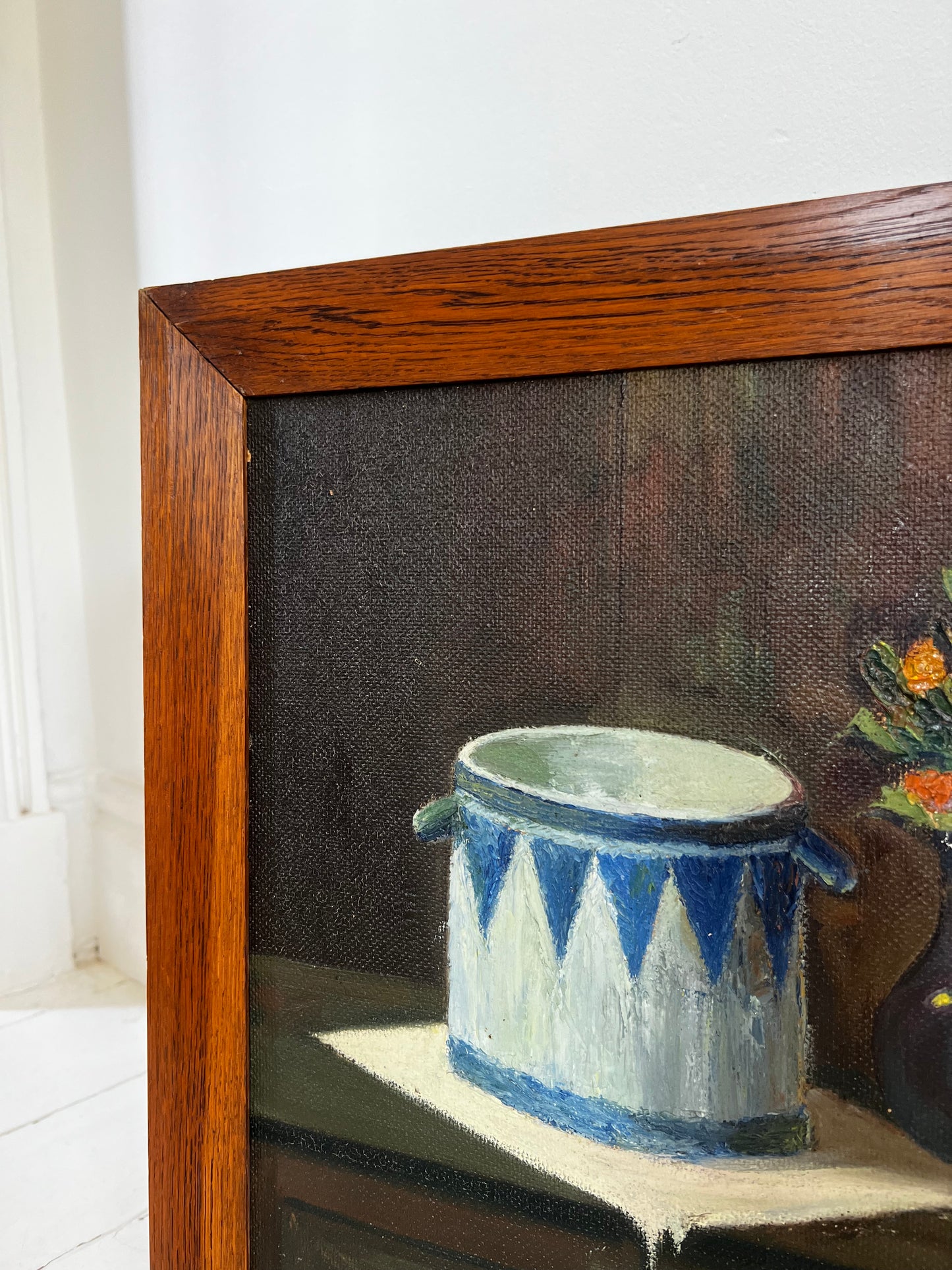 Large French Unusual Still Life Framed Painting