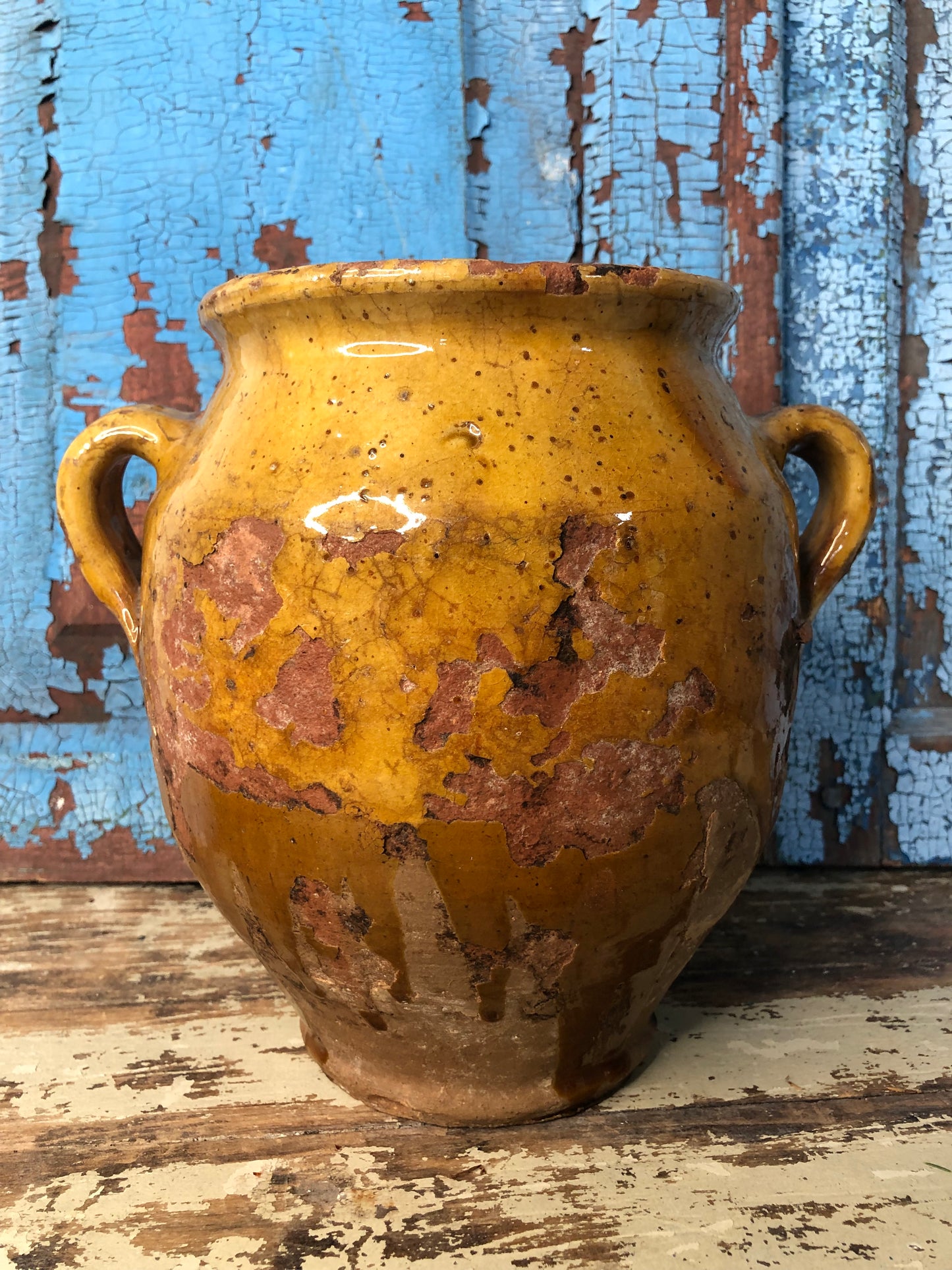 French Yellow Confit Pot Amazing Glaze