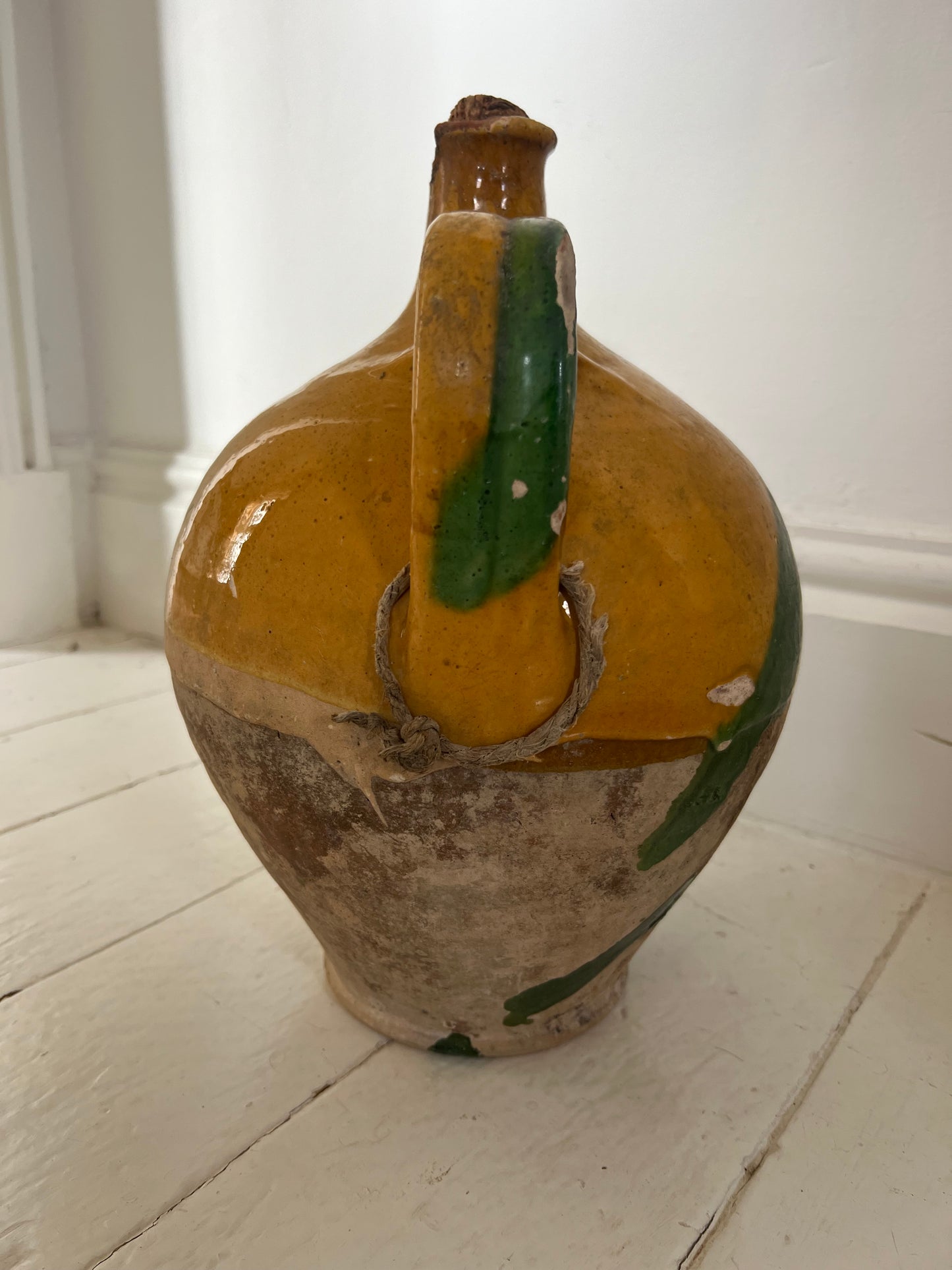 Unique French 19th Century Olive Oil Pot from Beziers