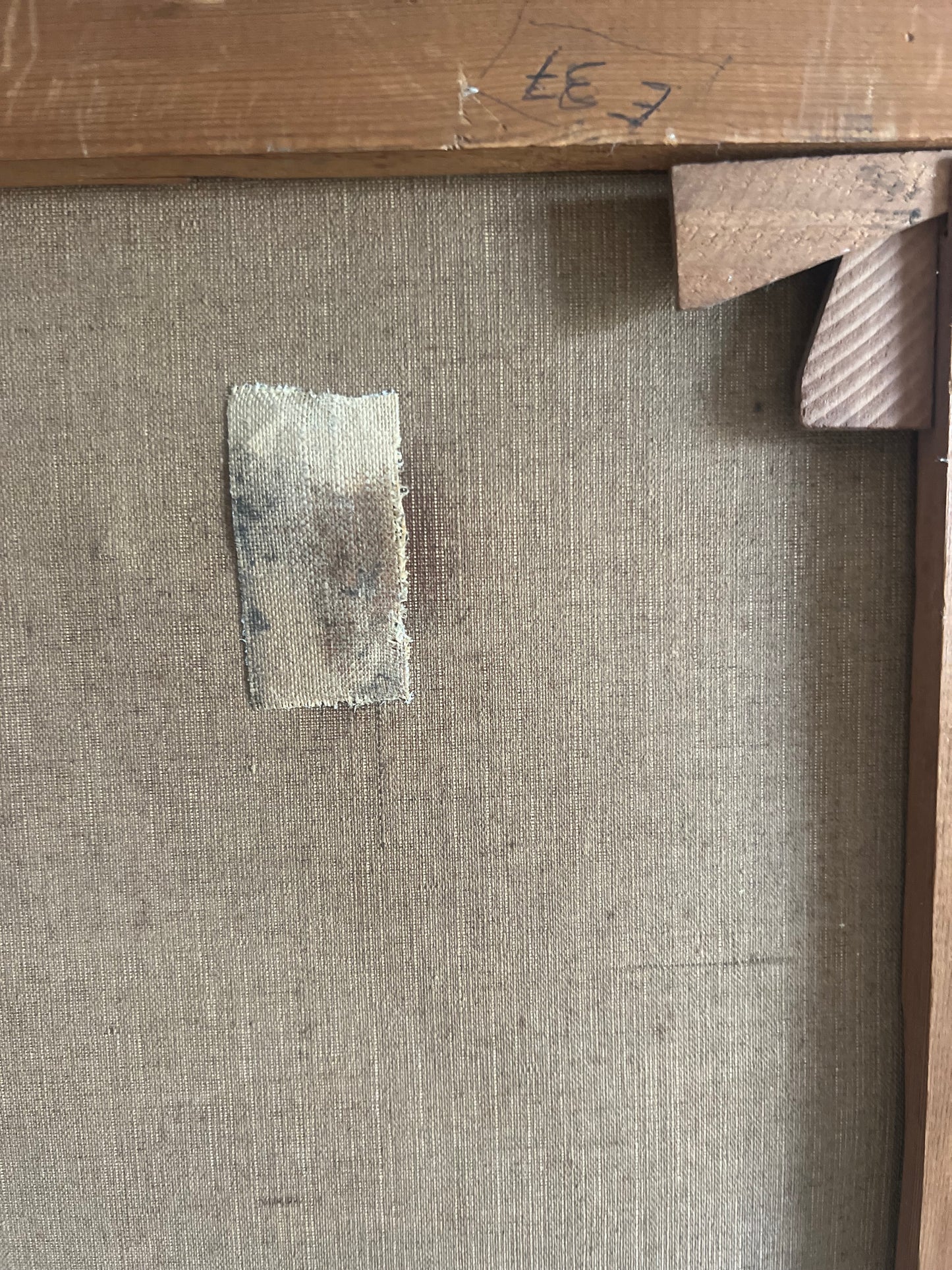 Very Large Belgian Oil on Canvas Street Scene 1931?