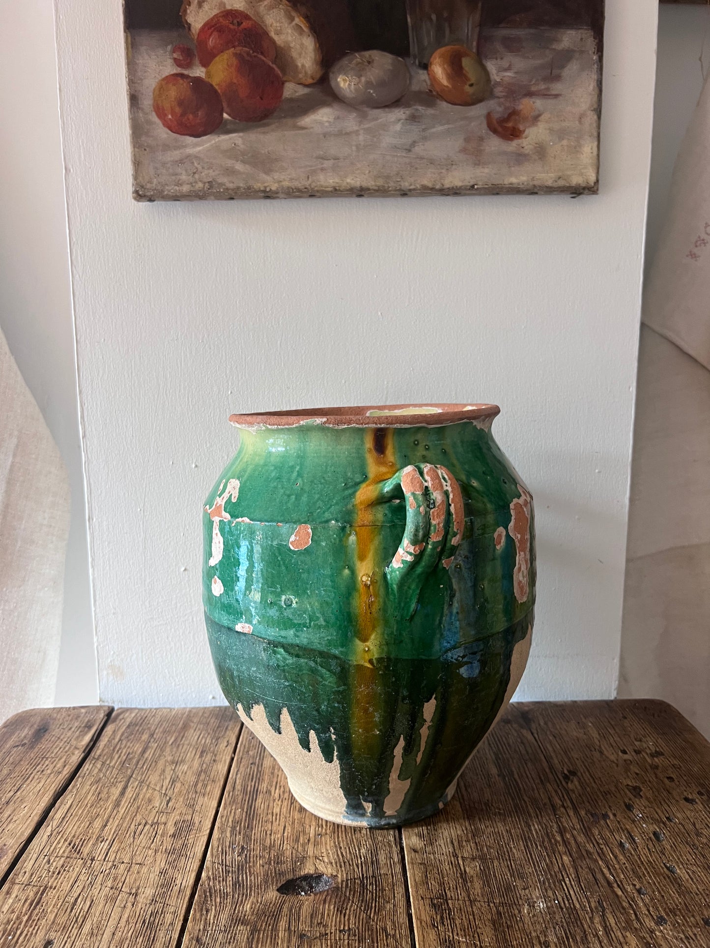 Outstanding French Green Confit Pot