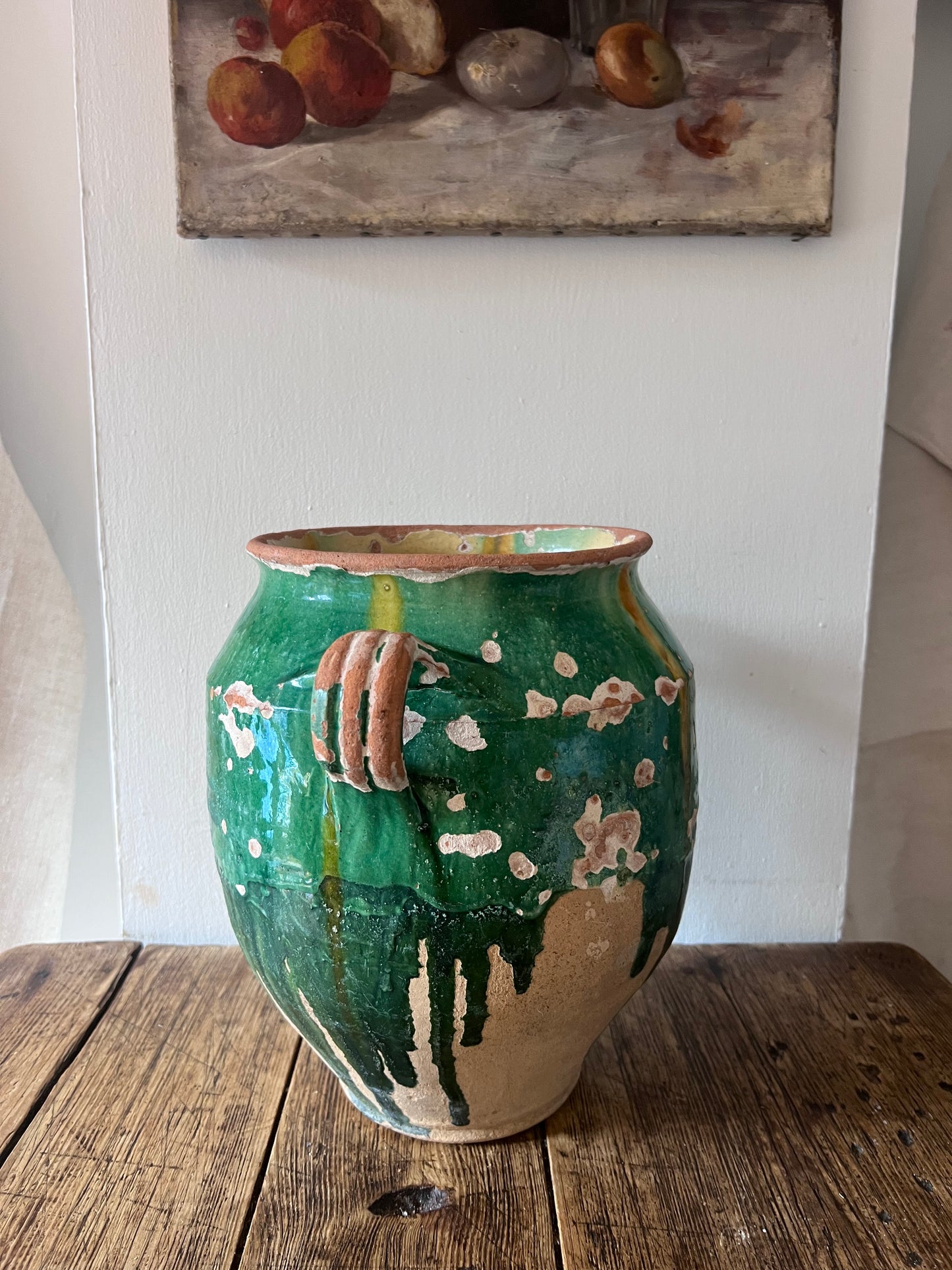 Outstanding French Green Confit Pot
