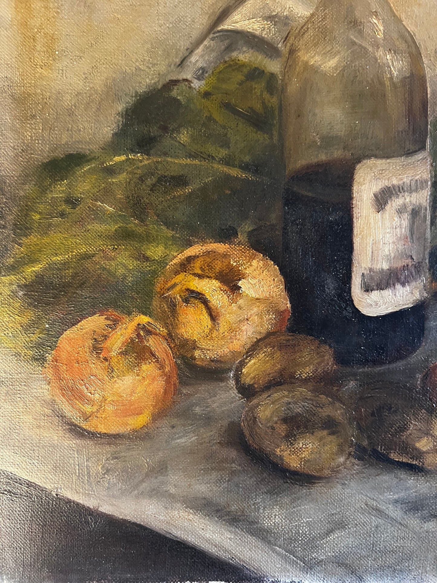 Gorgeous Vintage Kitchen Still Life Oil Painting on Canvas