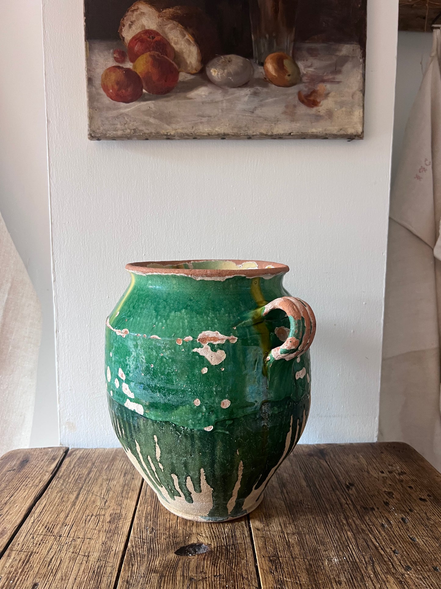 Outstanding French Green Confit Pot