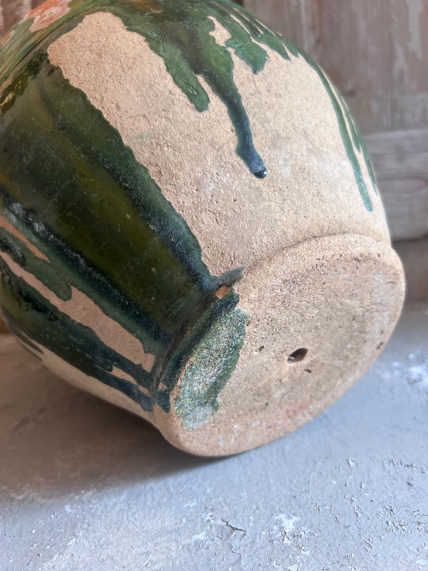 Outstanding French Green Confit Pot