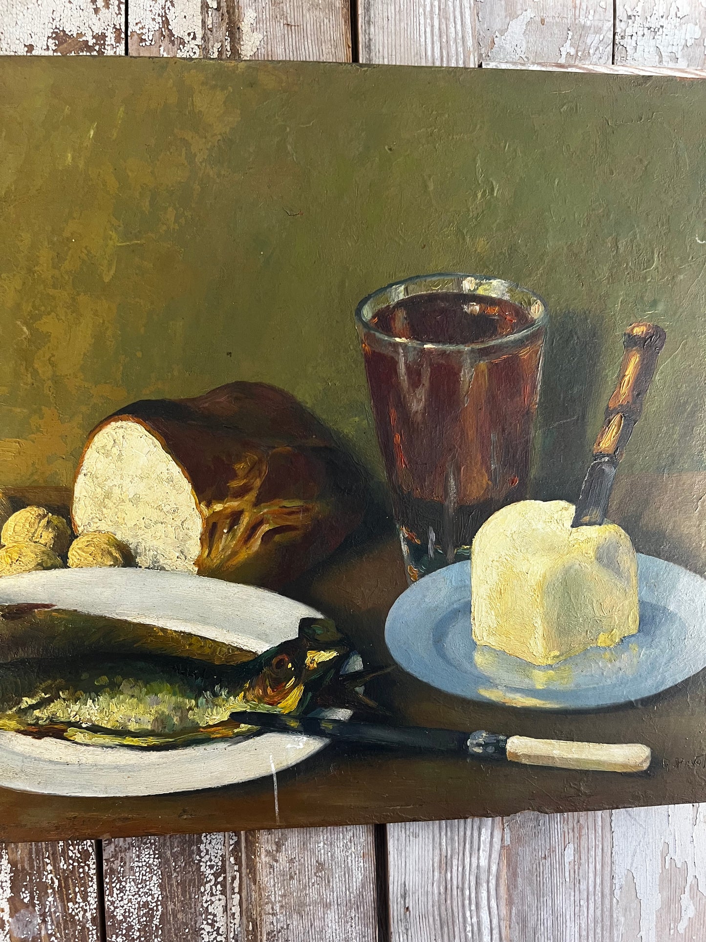 French Kitchen Still Life Oil Painting