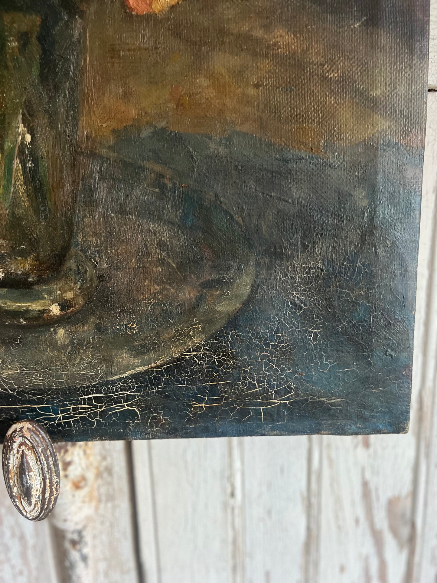 RESERVED FOR J Gorgeous Post Impressionist Floral Oil Painting by Geo Bierand 1895-1953