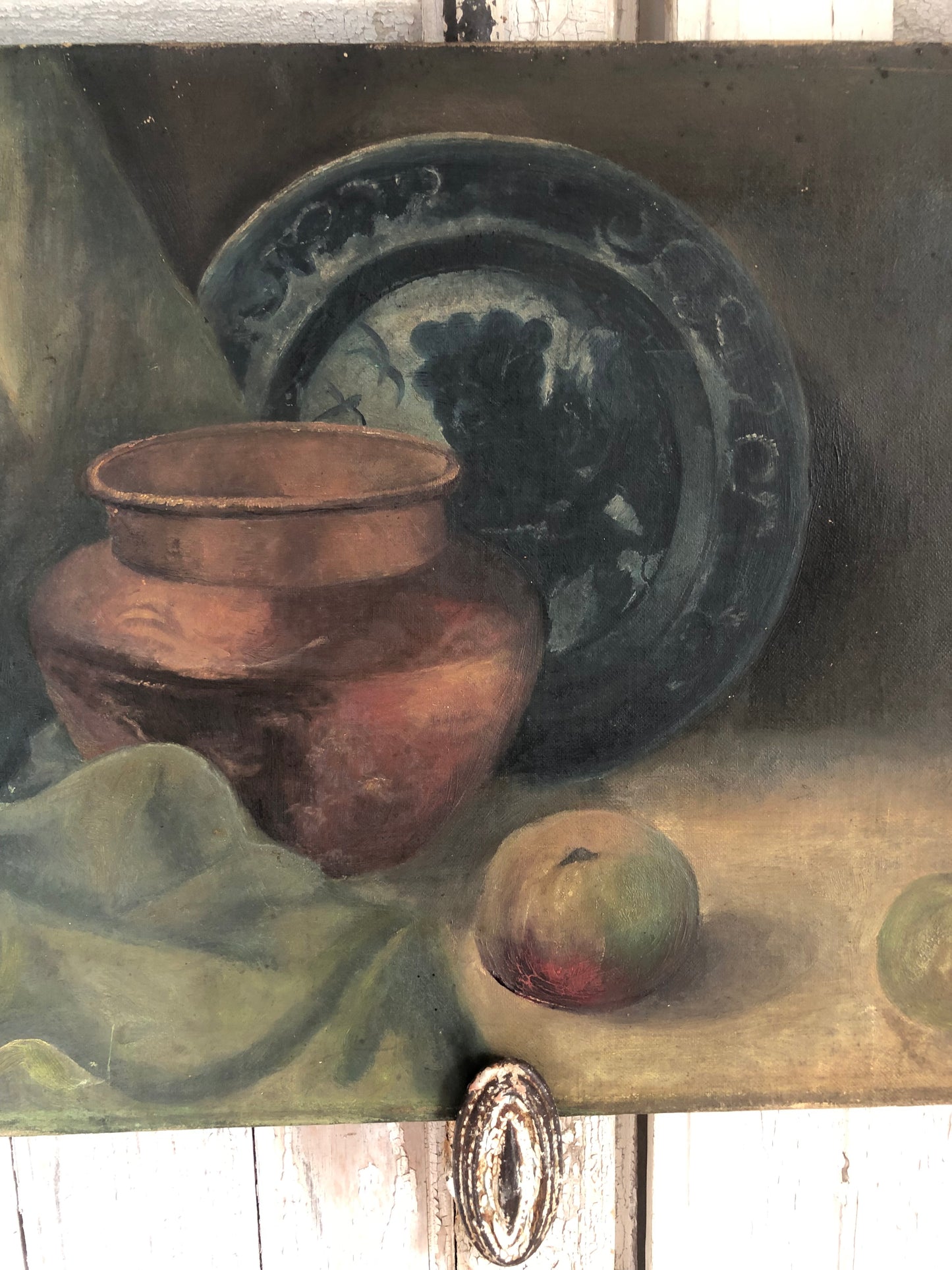 RESERVED British oil on canvas still life painting C.1900