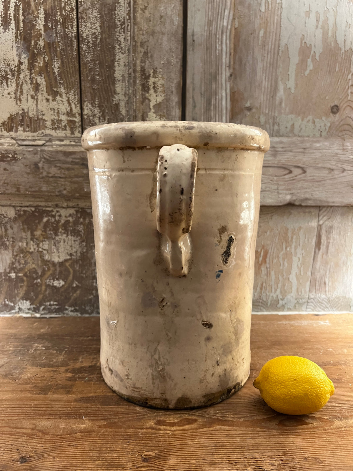 Large Antique Italian Anchovy Pot
