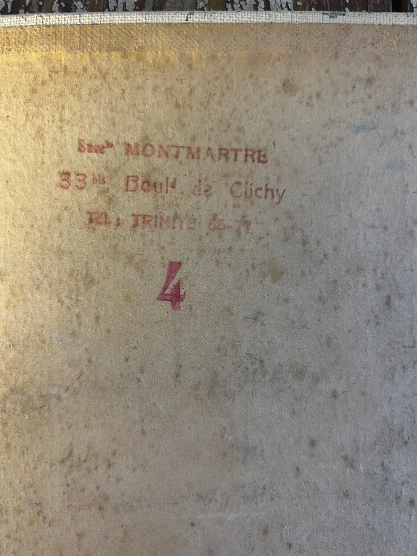 Vintage French Oil on Board Painting ‘ Roof Tops ‘