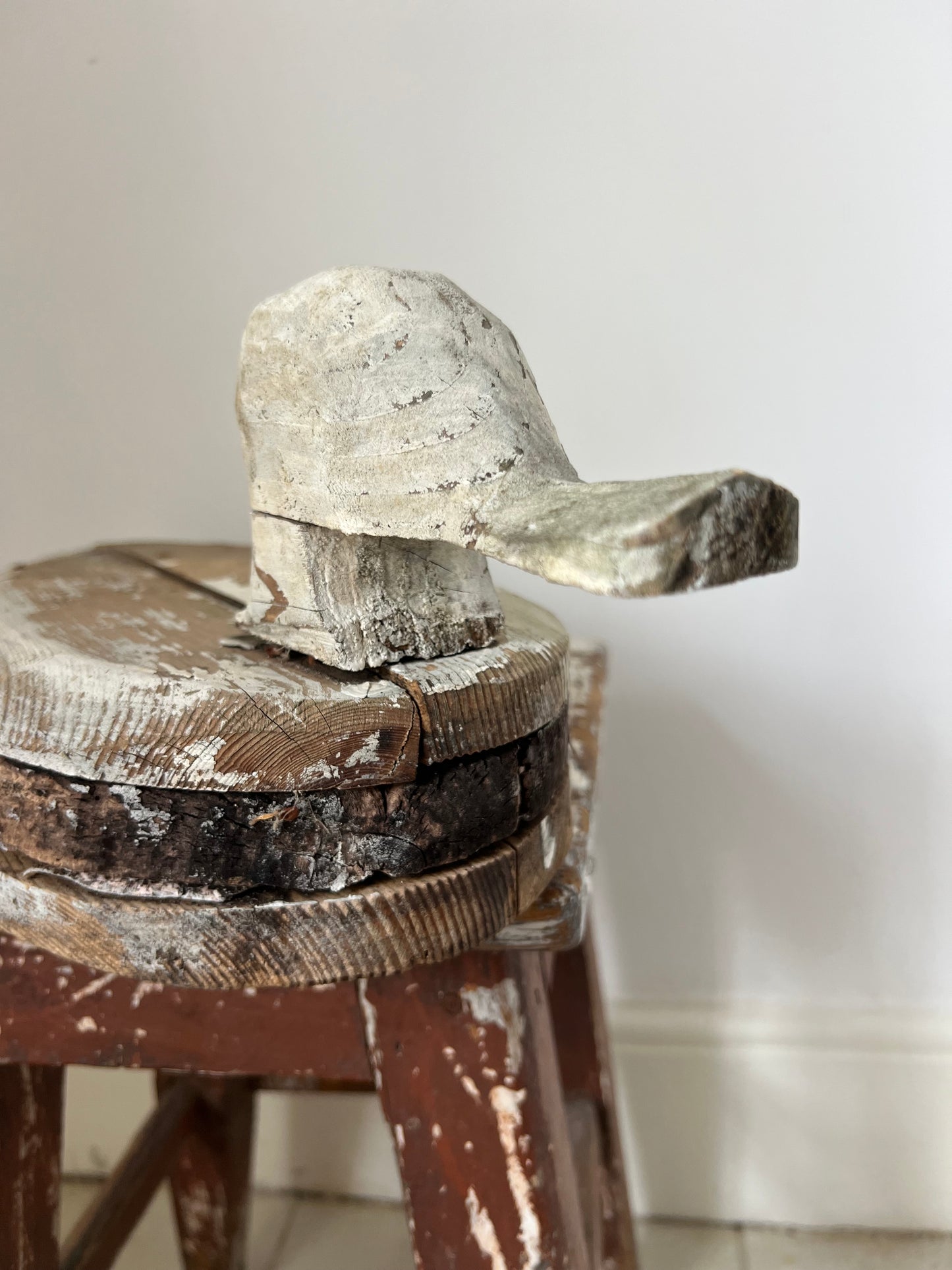 Vintage White French Decoy Duck