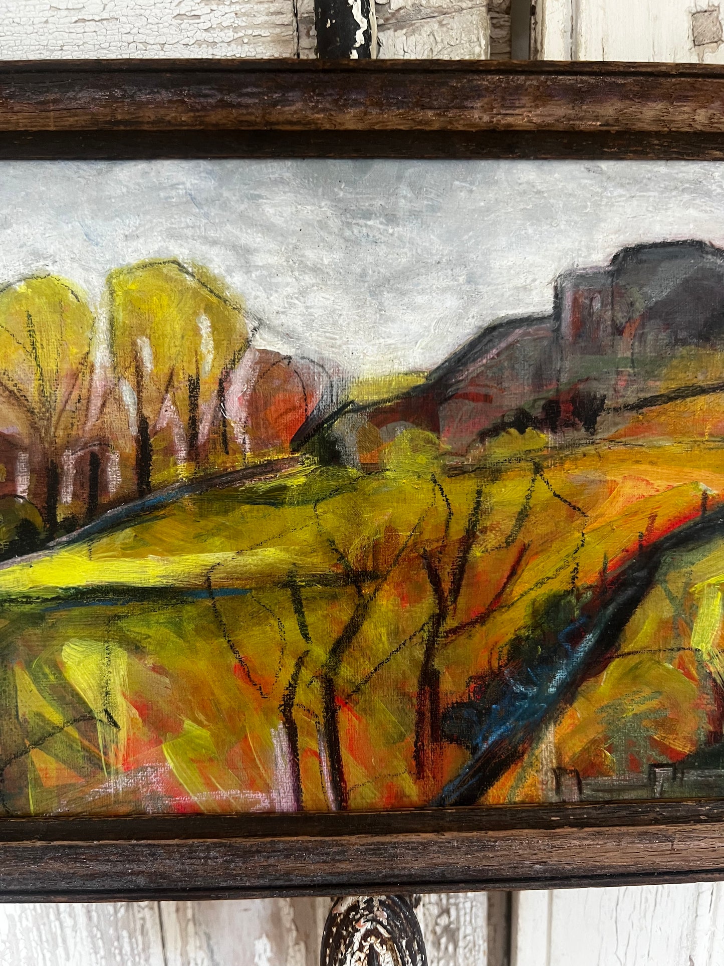 French Expressionist Framed Oil Painting