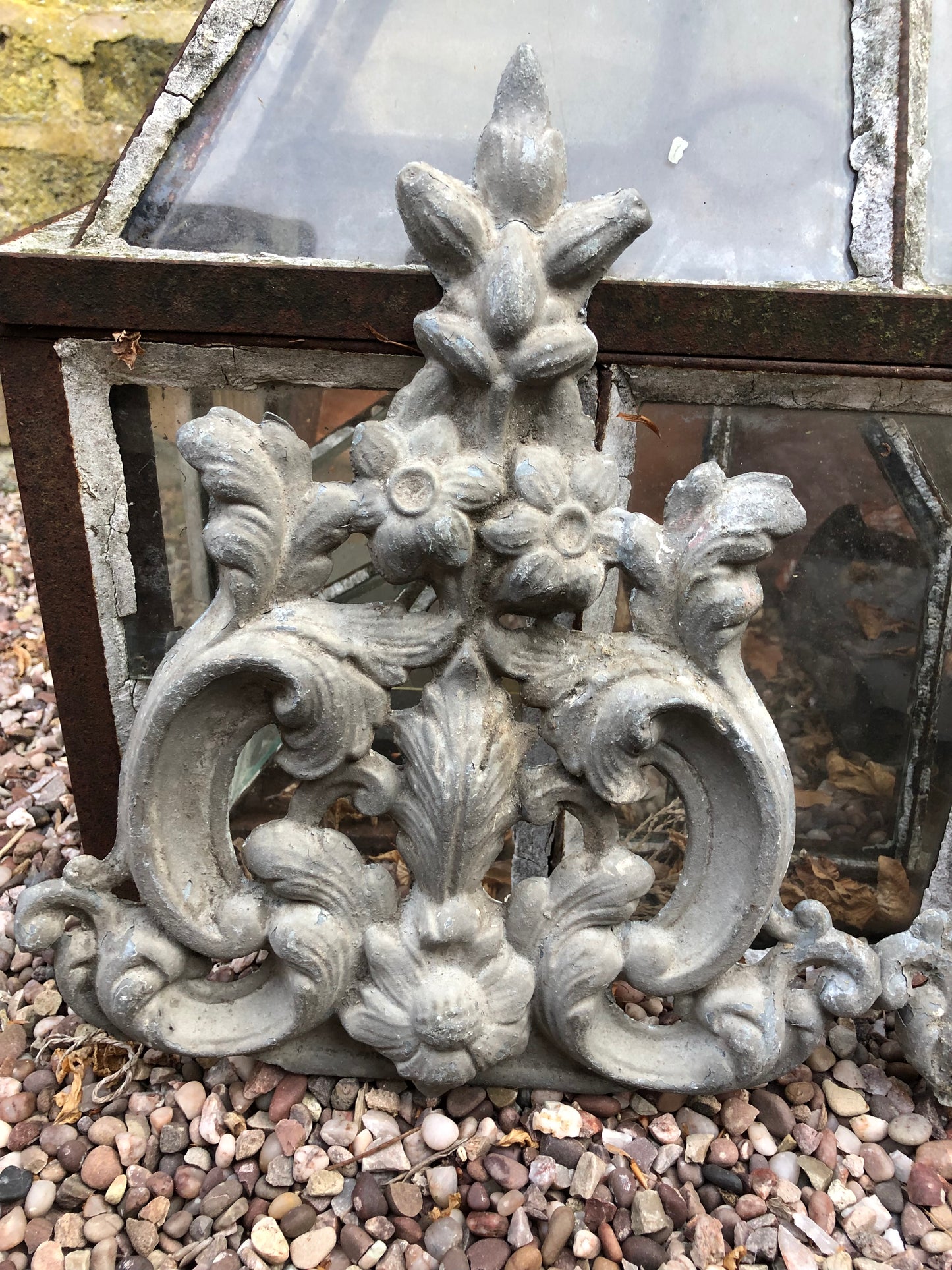 Pair of French Antique Decorative Metal Finials