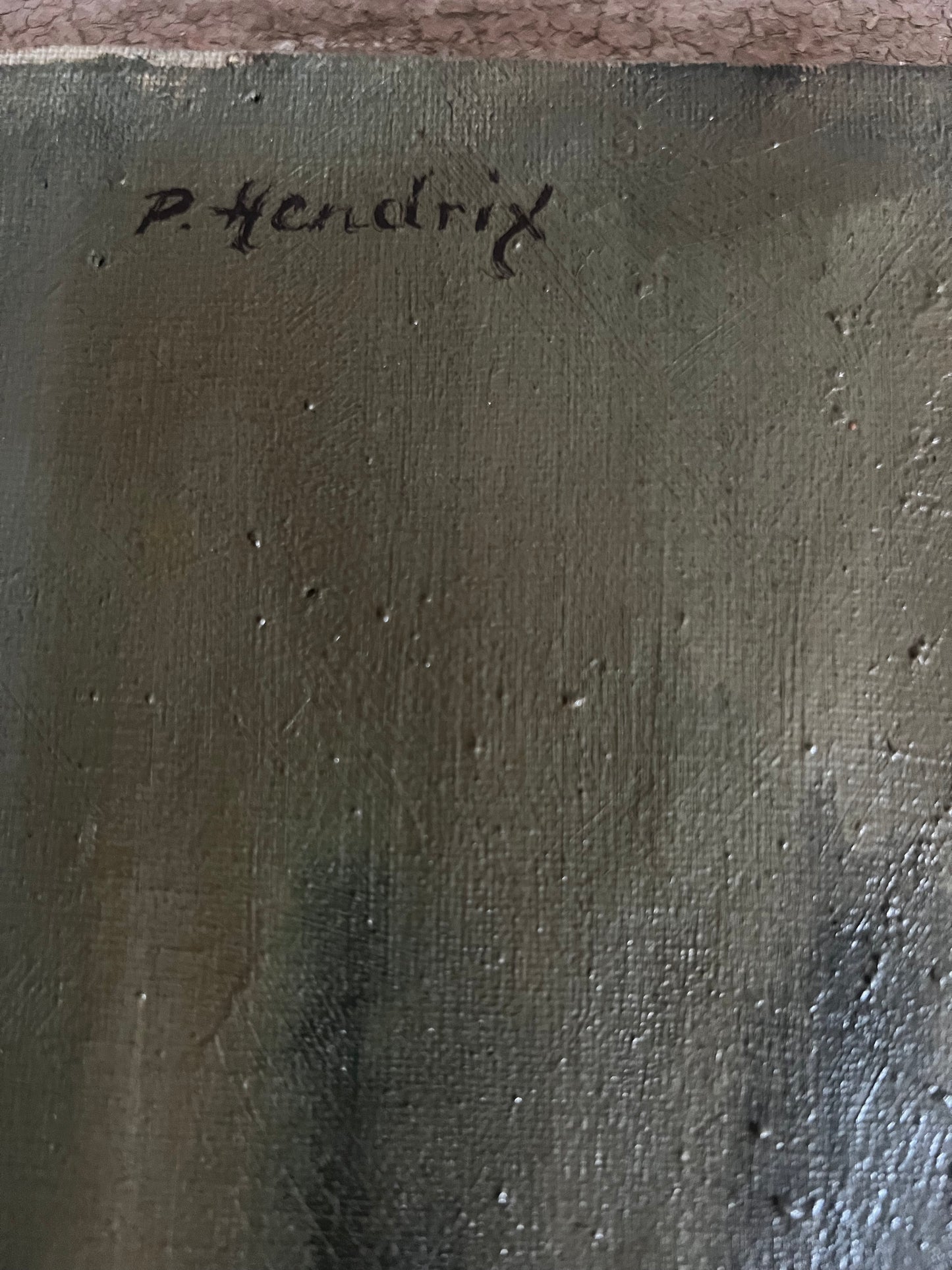 Stunning Still Life Oil Painting on Canvas by Pierre Hendrix 1913-1995 ‘Olives’