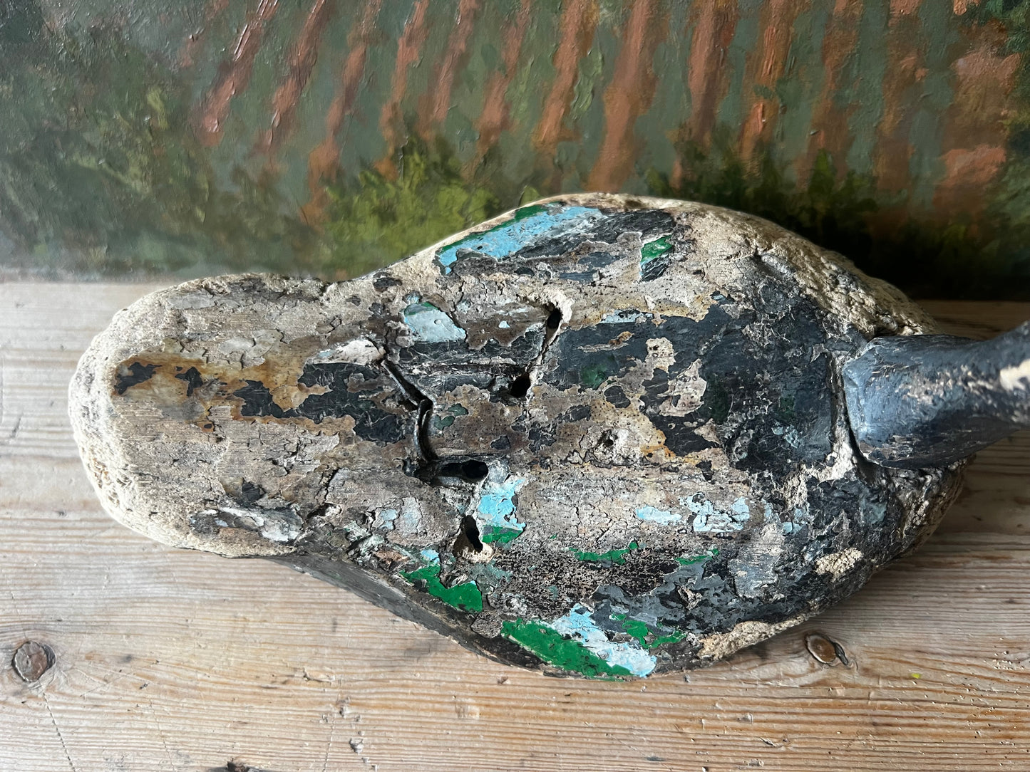 Antique French Decoy Duck No 1 (Beaky)