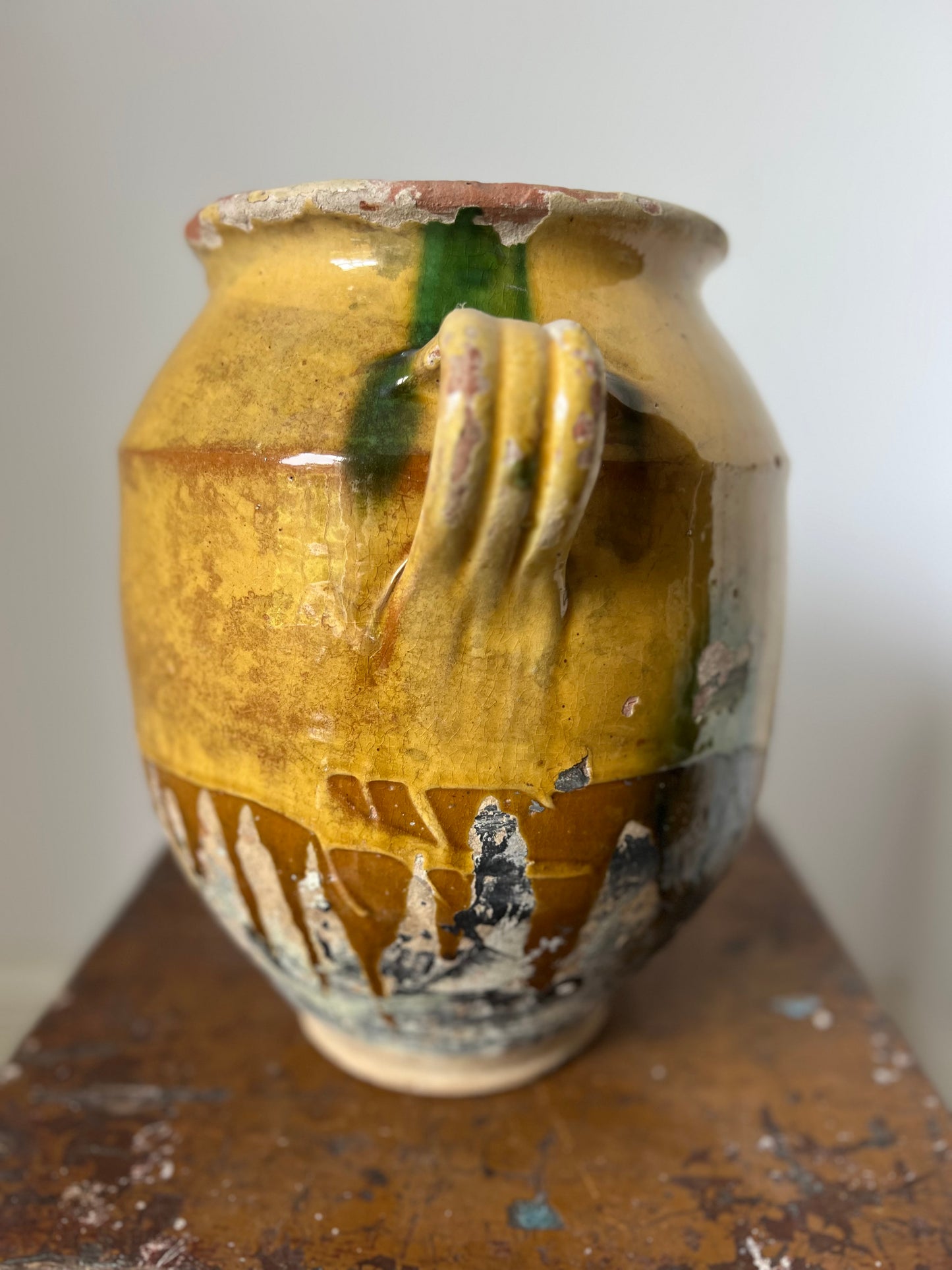 Huge French 19th Century Confit Pot 32 cm tall