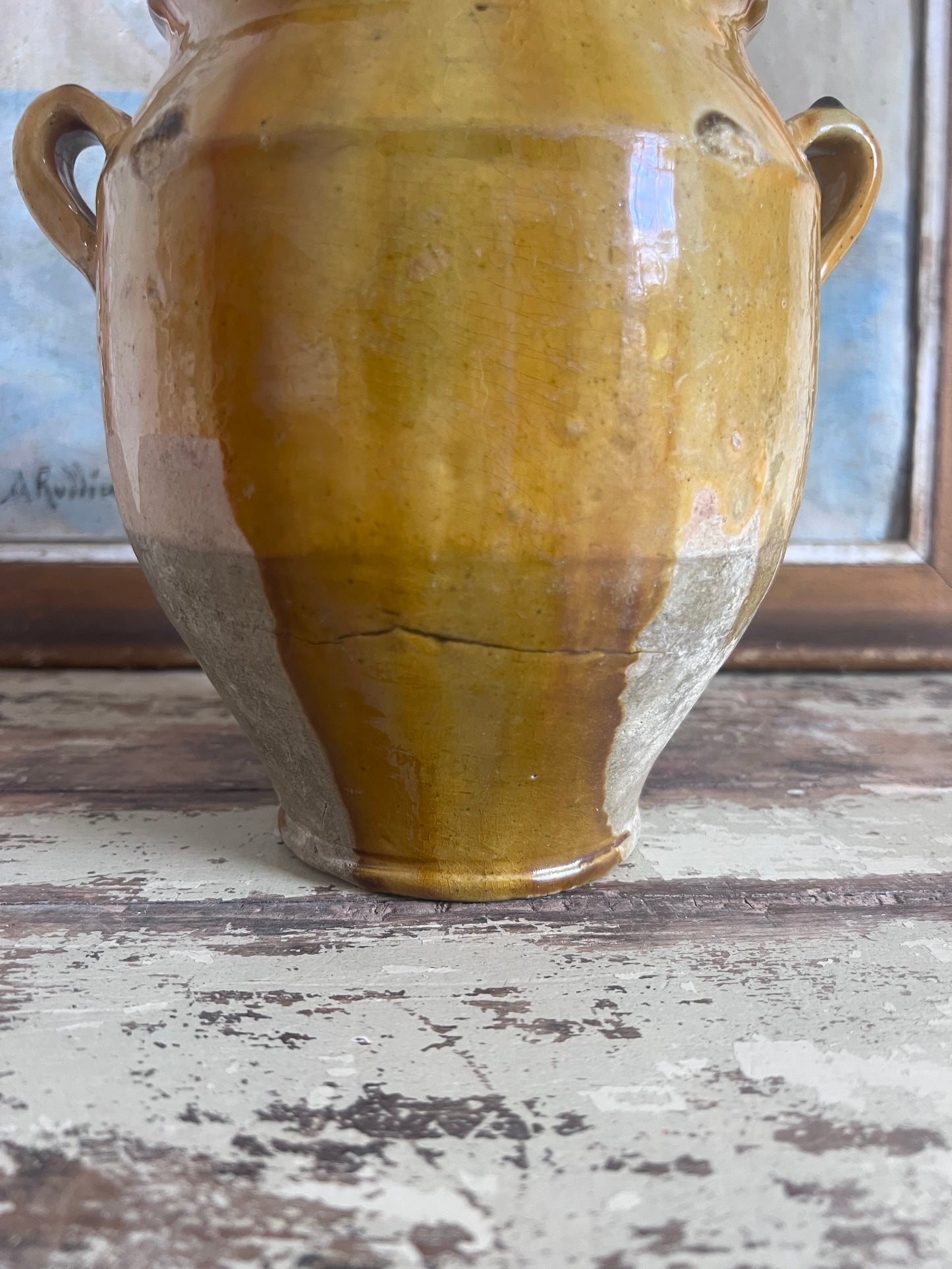 Beautiful Glazed French Confit Pot