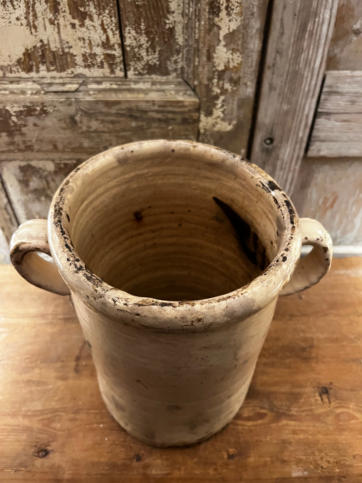 Large Antique Italian Anchovy Pot