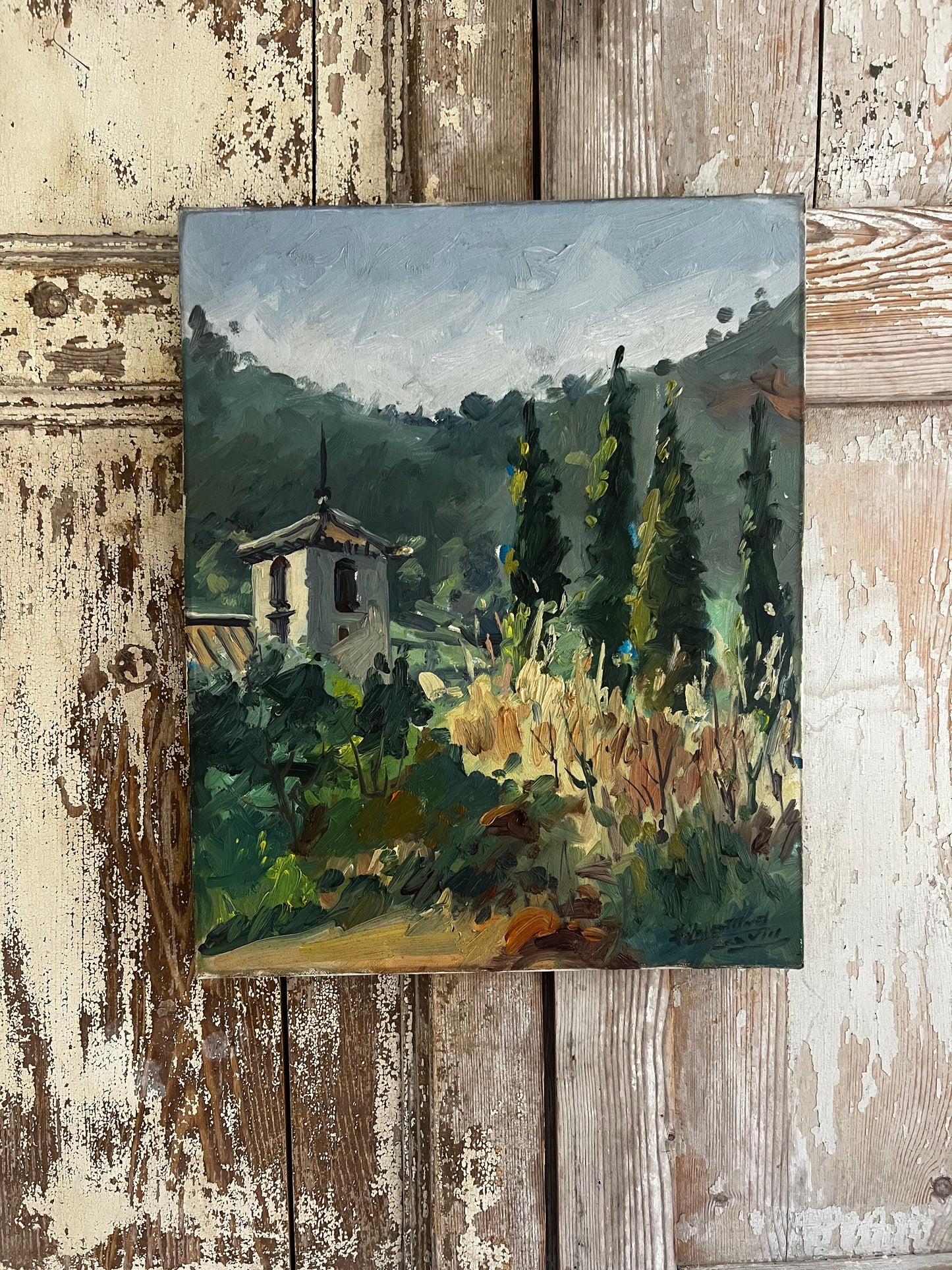 French South of France Oil Painting on Canvas