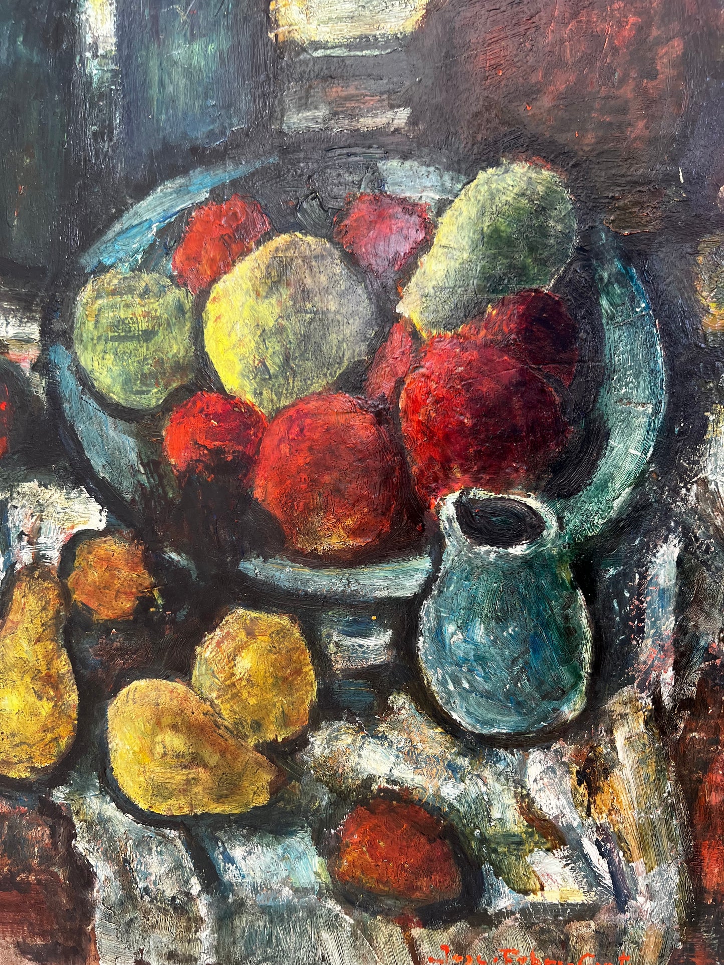 French Cezanne-esque Double Sided Oil Painting