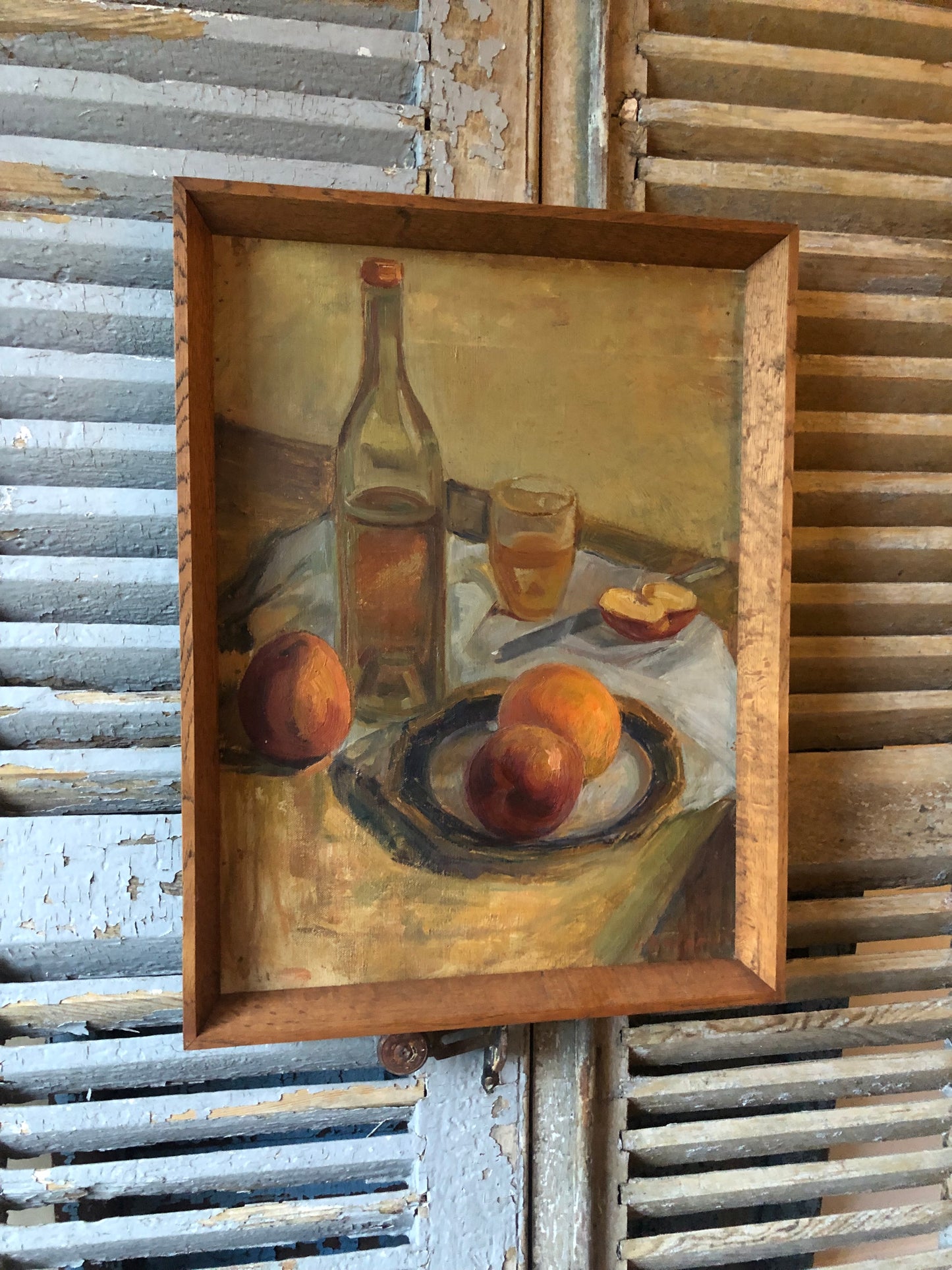 Vintage French Still Life Oil Painting